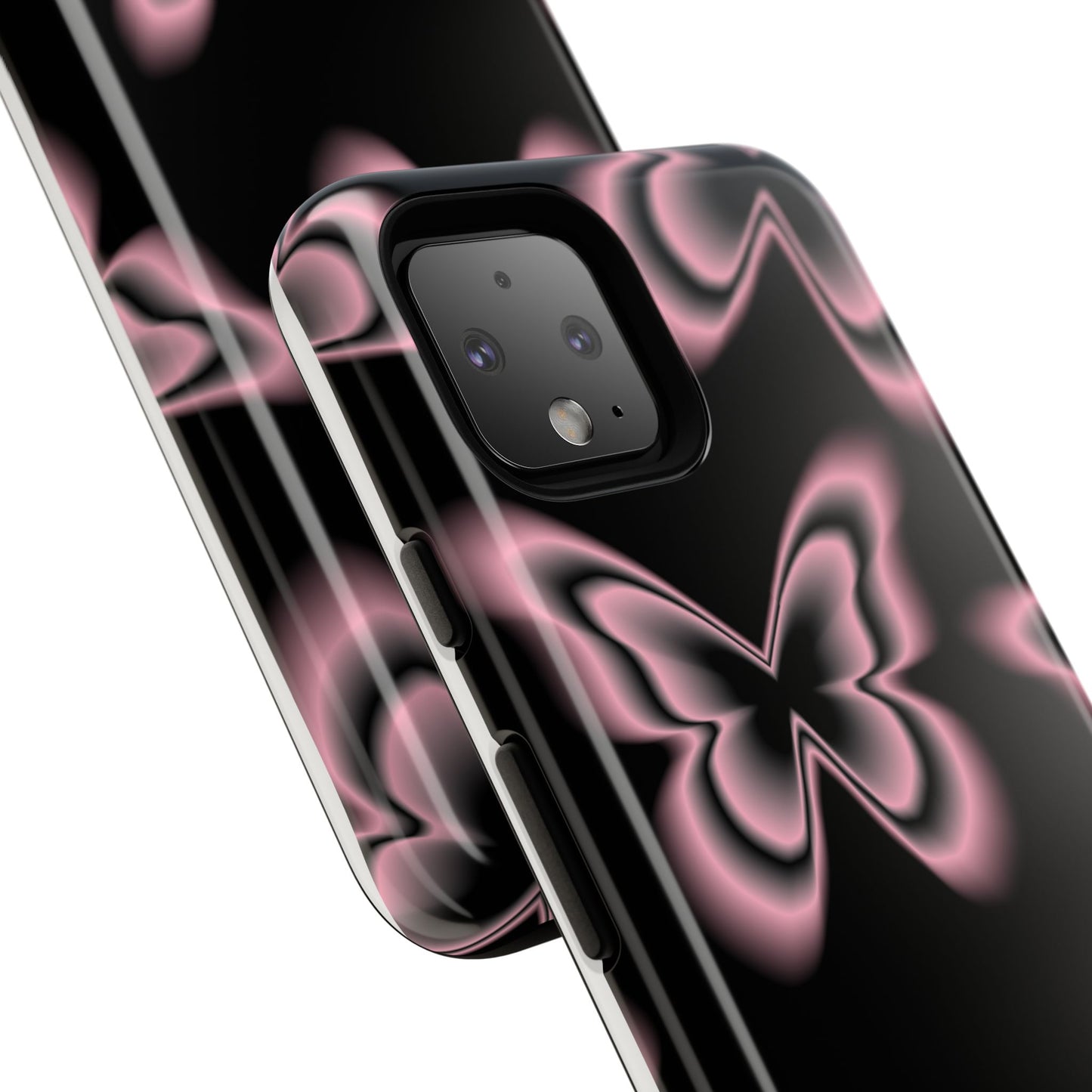 Pink Butterfly Tough Phone Case