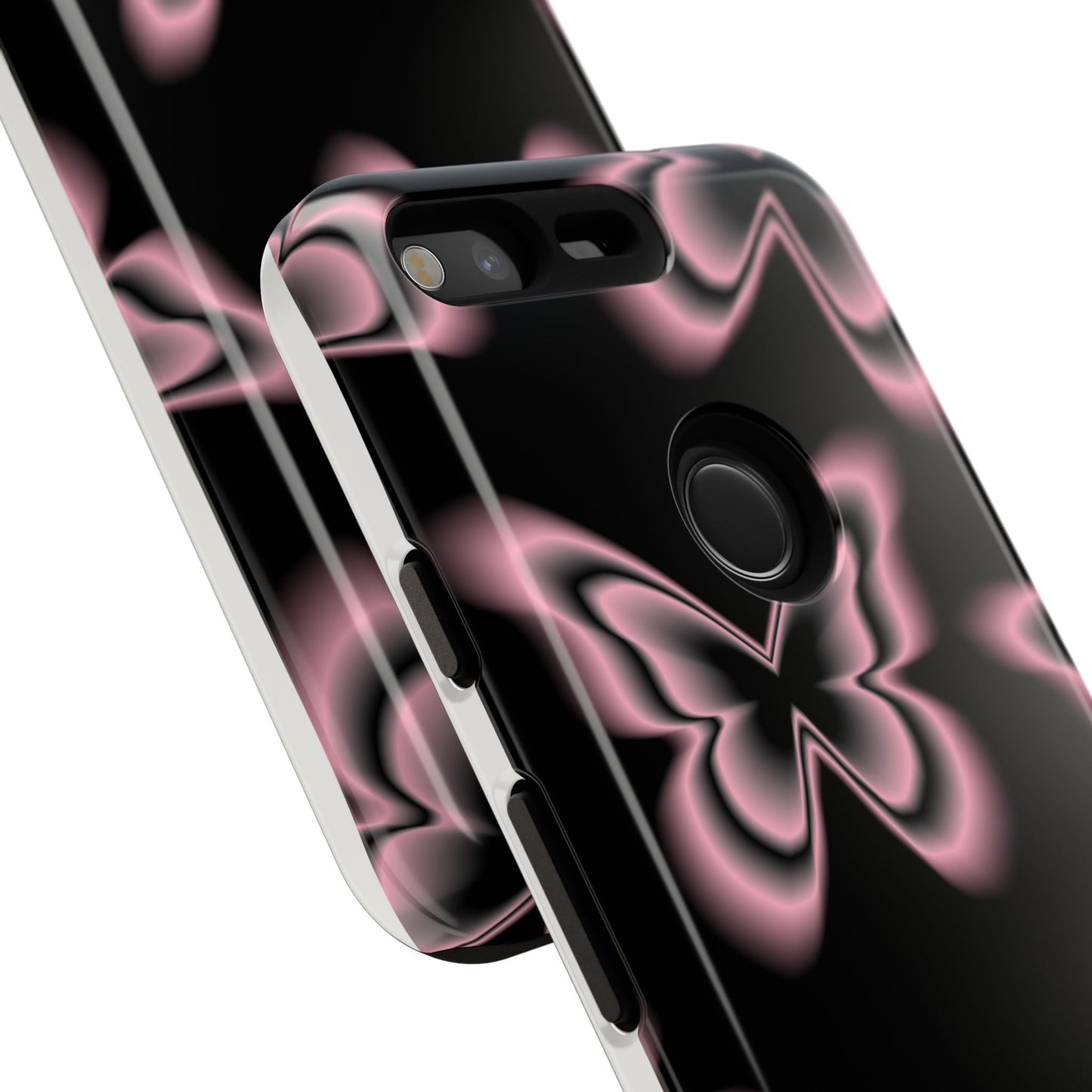 Pink Butterfly Tough Phone Case