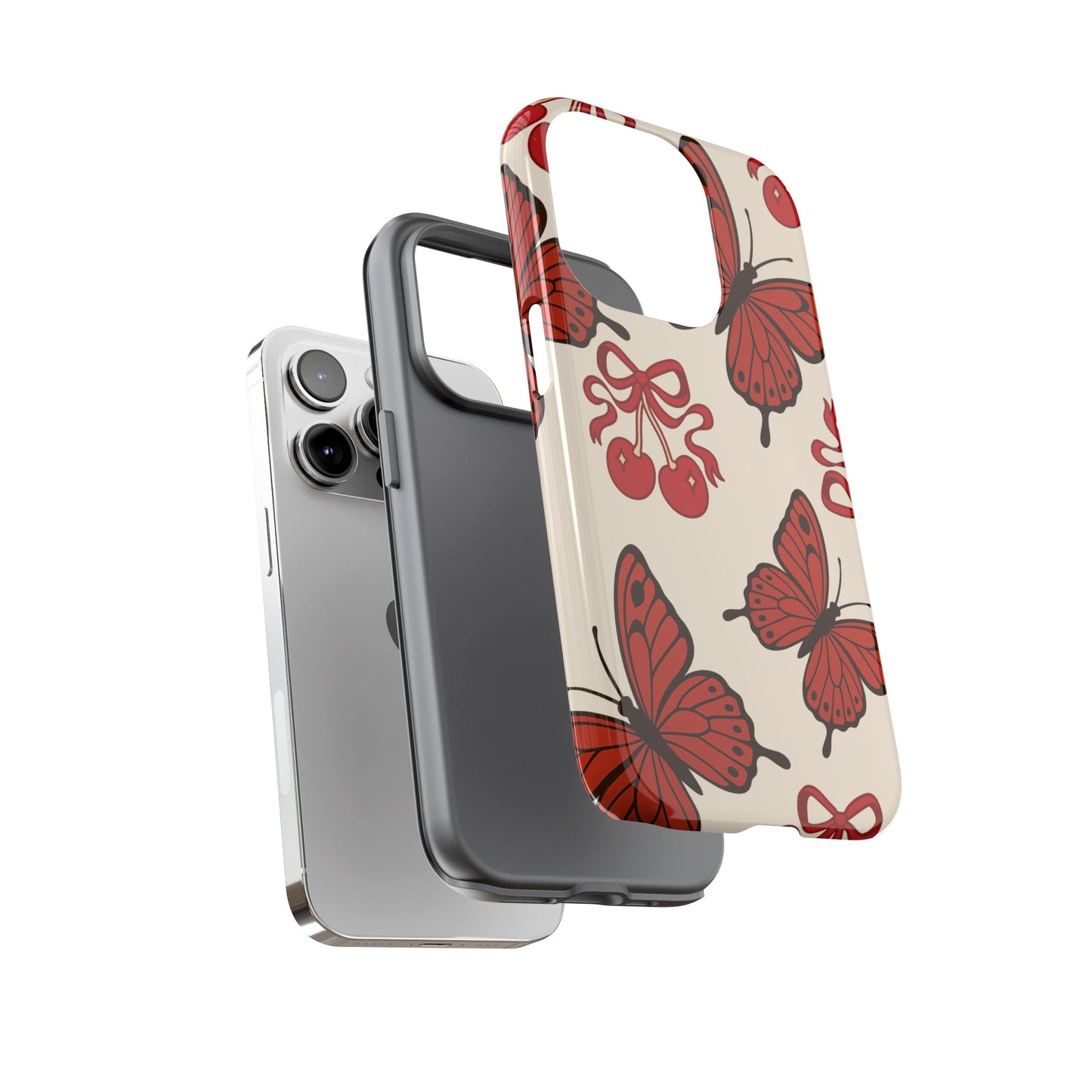 Butterfly Cherry Tough Phone Case