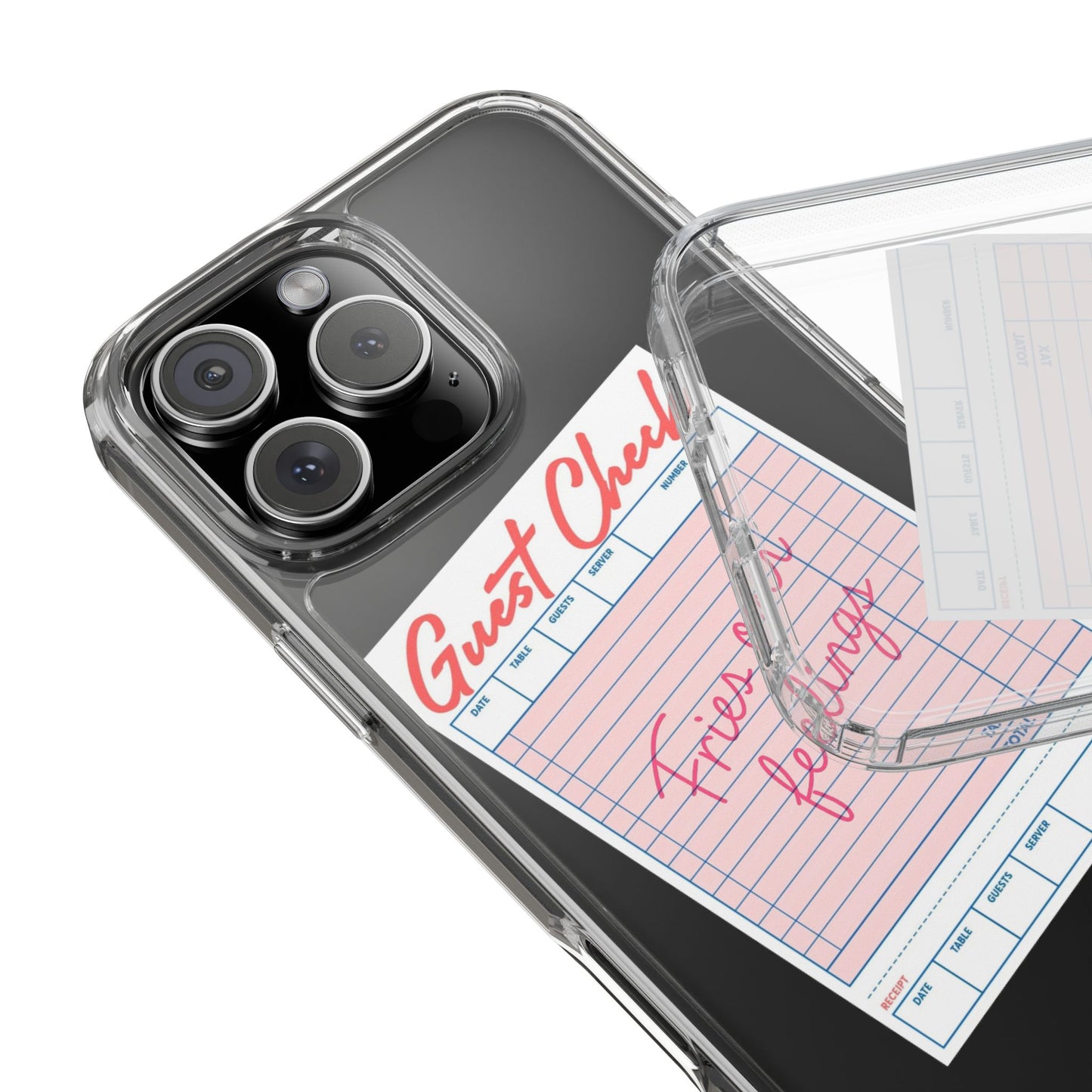 Guest Check Clear Phone Case