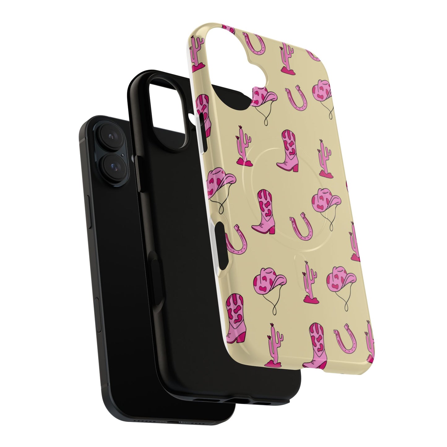 Pink Western-Themed Tough Magnetic Case