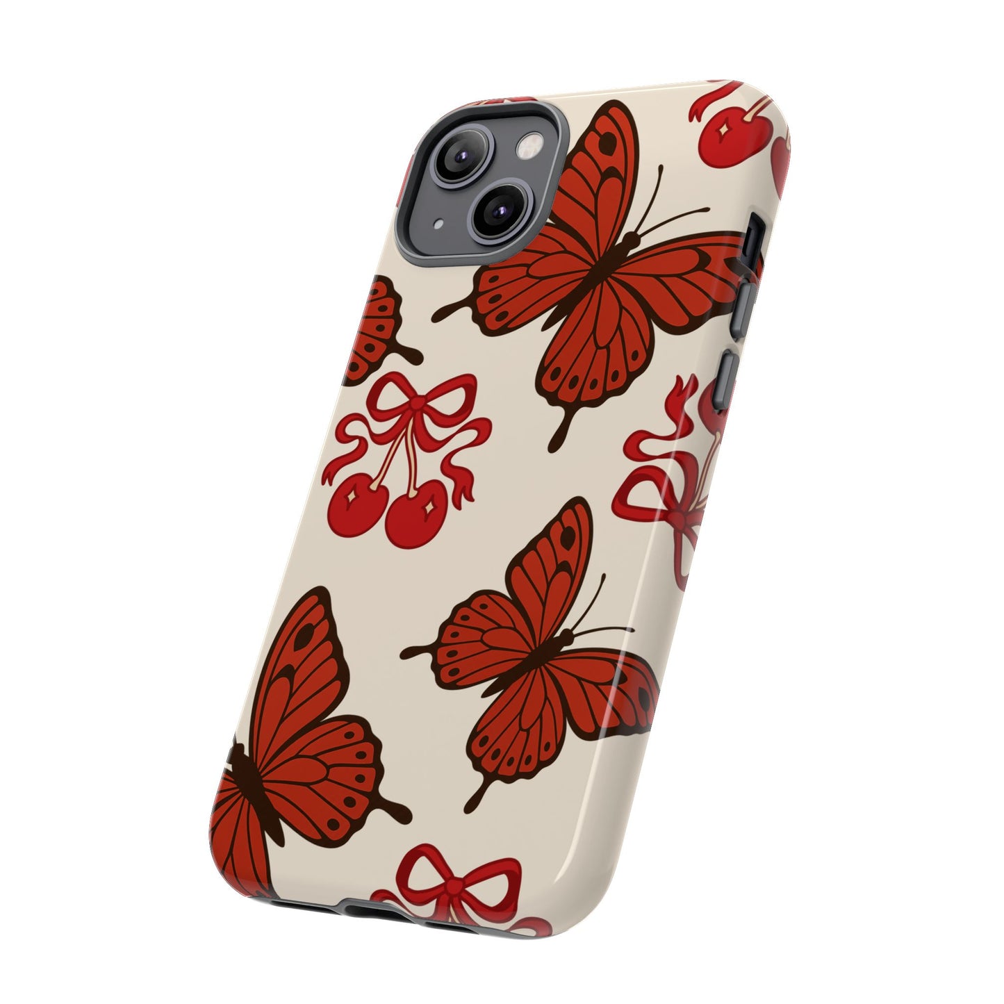 Butterfly Cherry Tough Phone Case