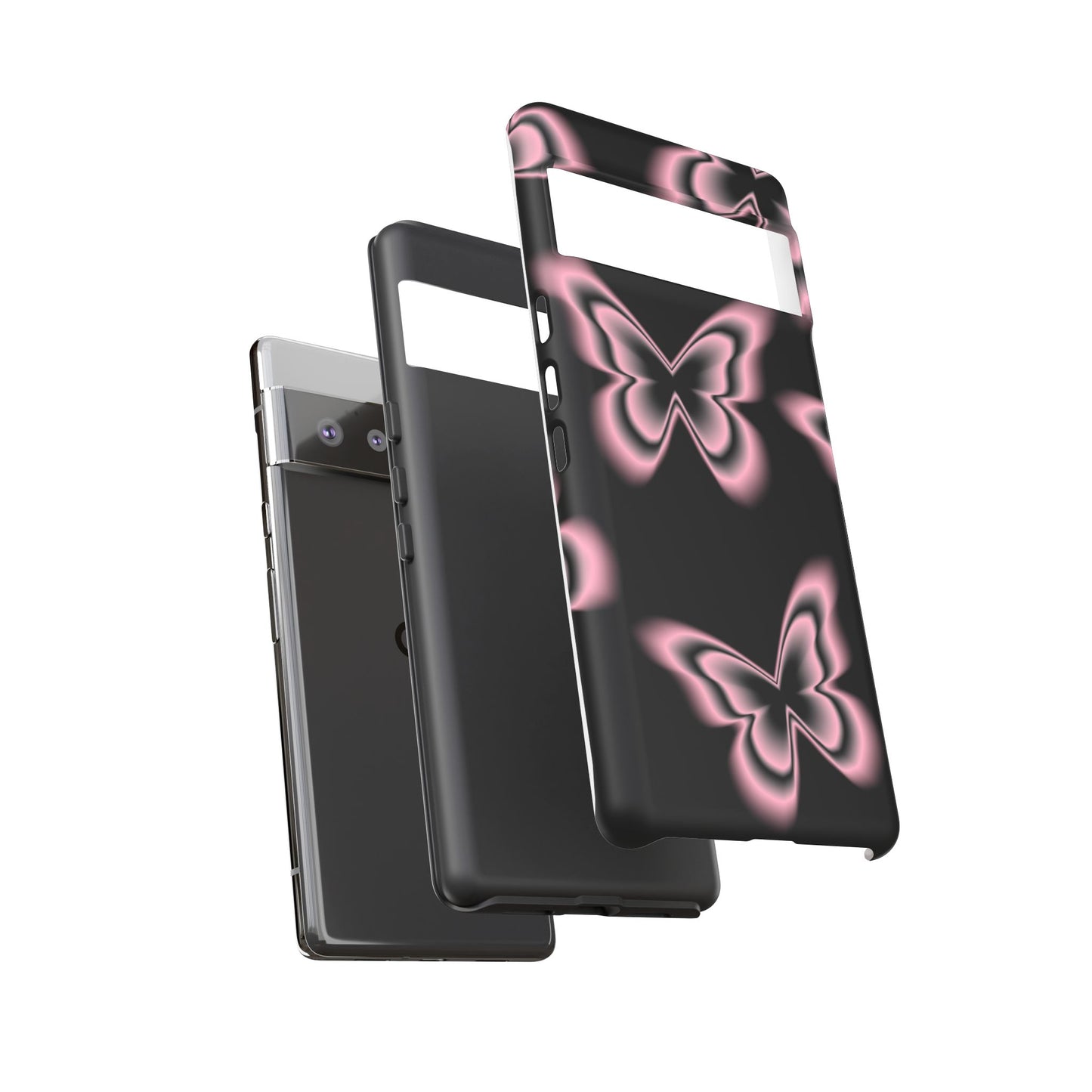 Pink Butterfly Tough Phone Case