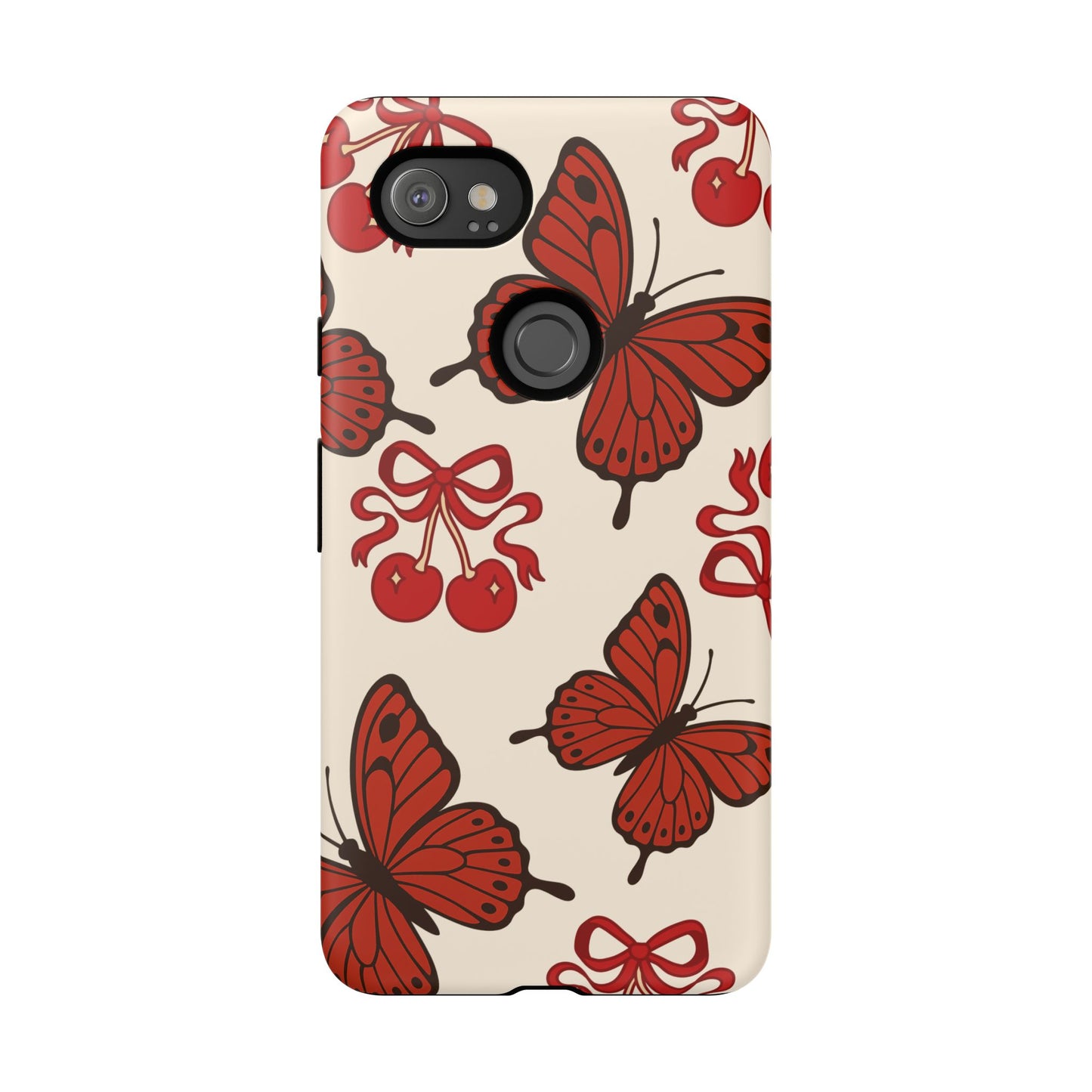 Butterfly Cherry Tough Phone Case