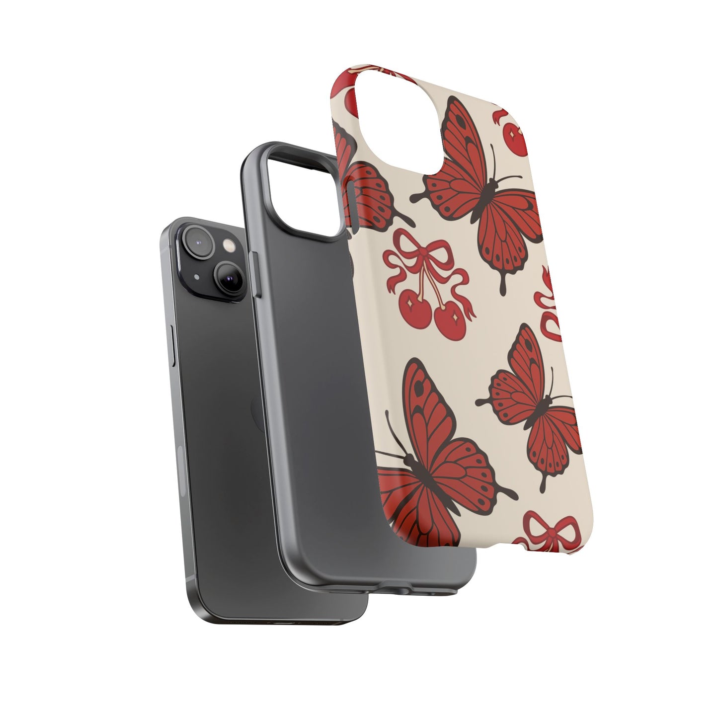 Butterfly Cherry Tough Phone Case