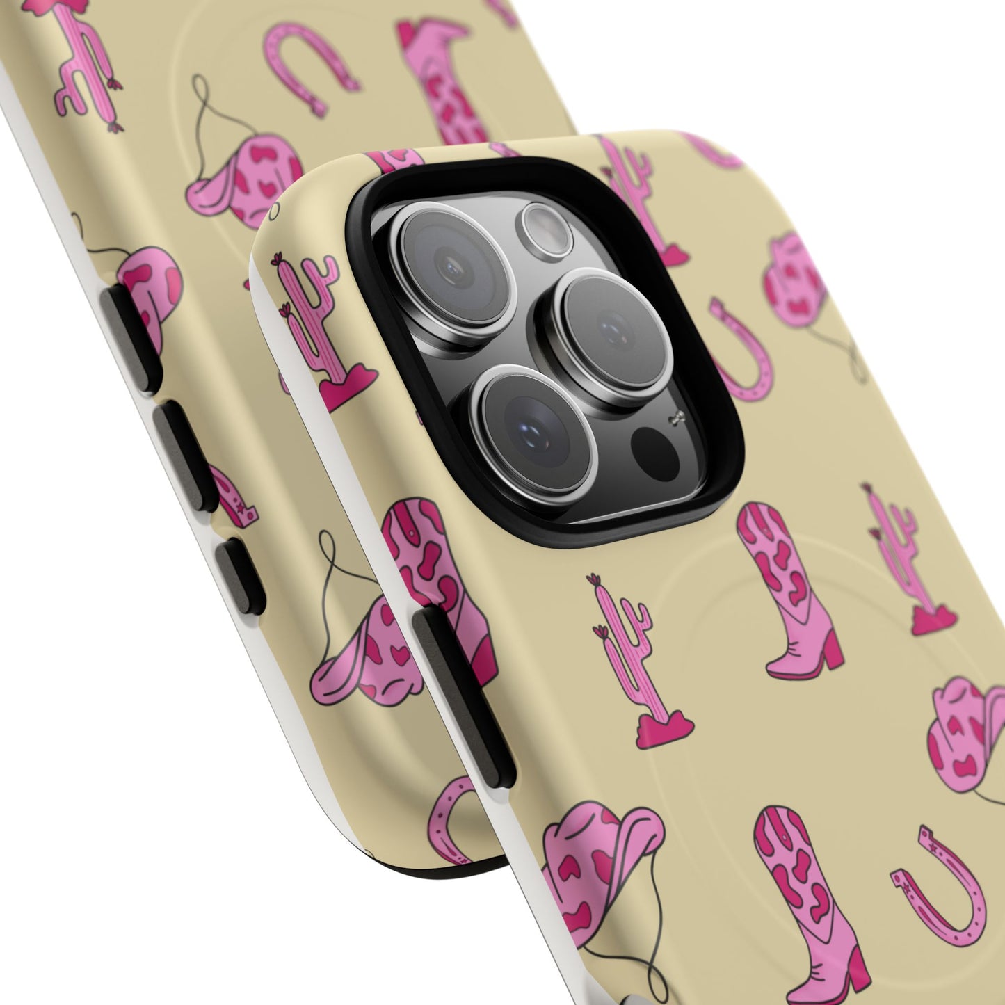 Pink Western-Themed Tough Magnetic Case
