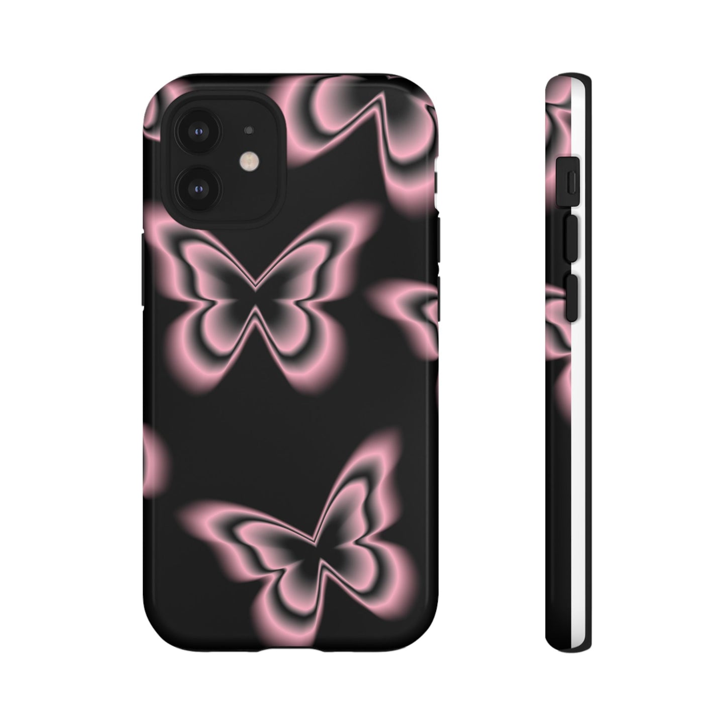 Pink Butterfly Tough Phone Case