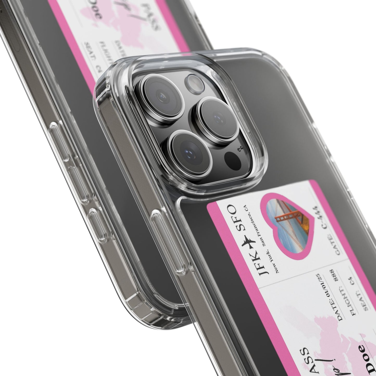 Personalized Travel Clear Phone Case