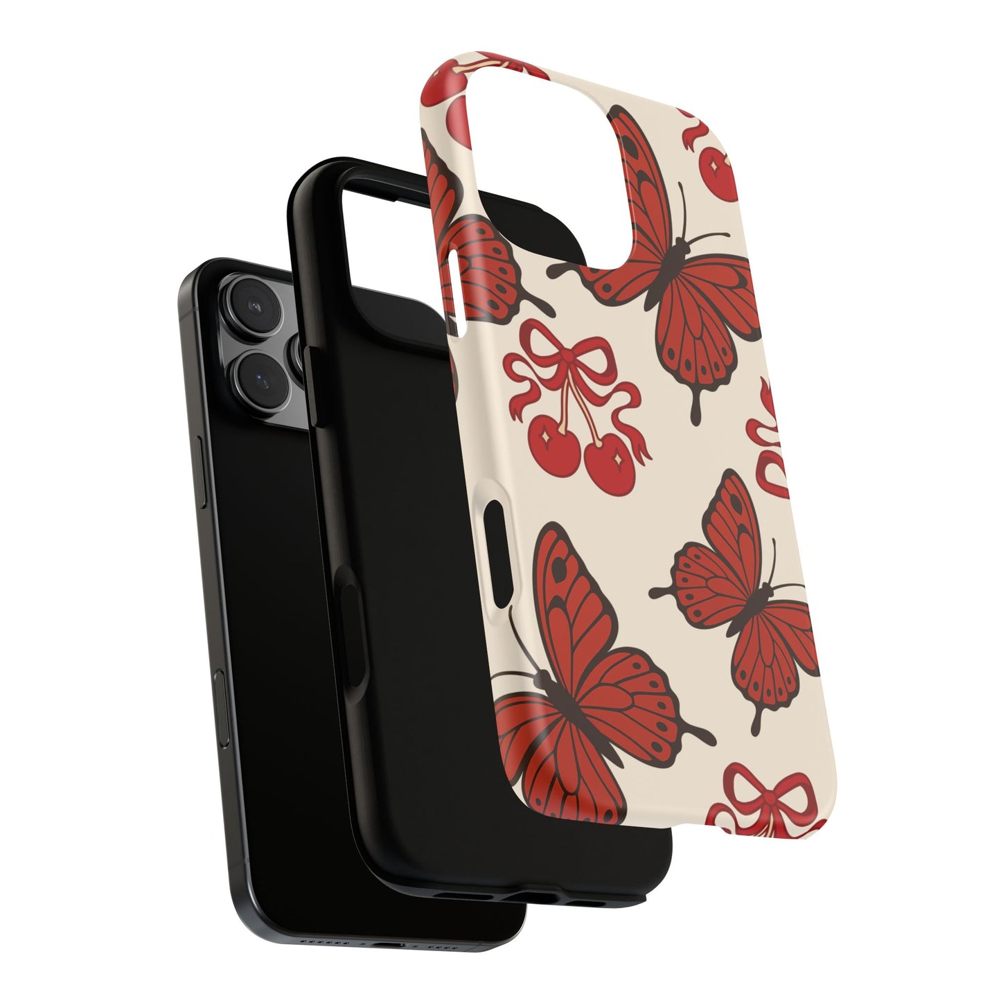 Butterfly Cherry Tough Phone Case