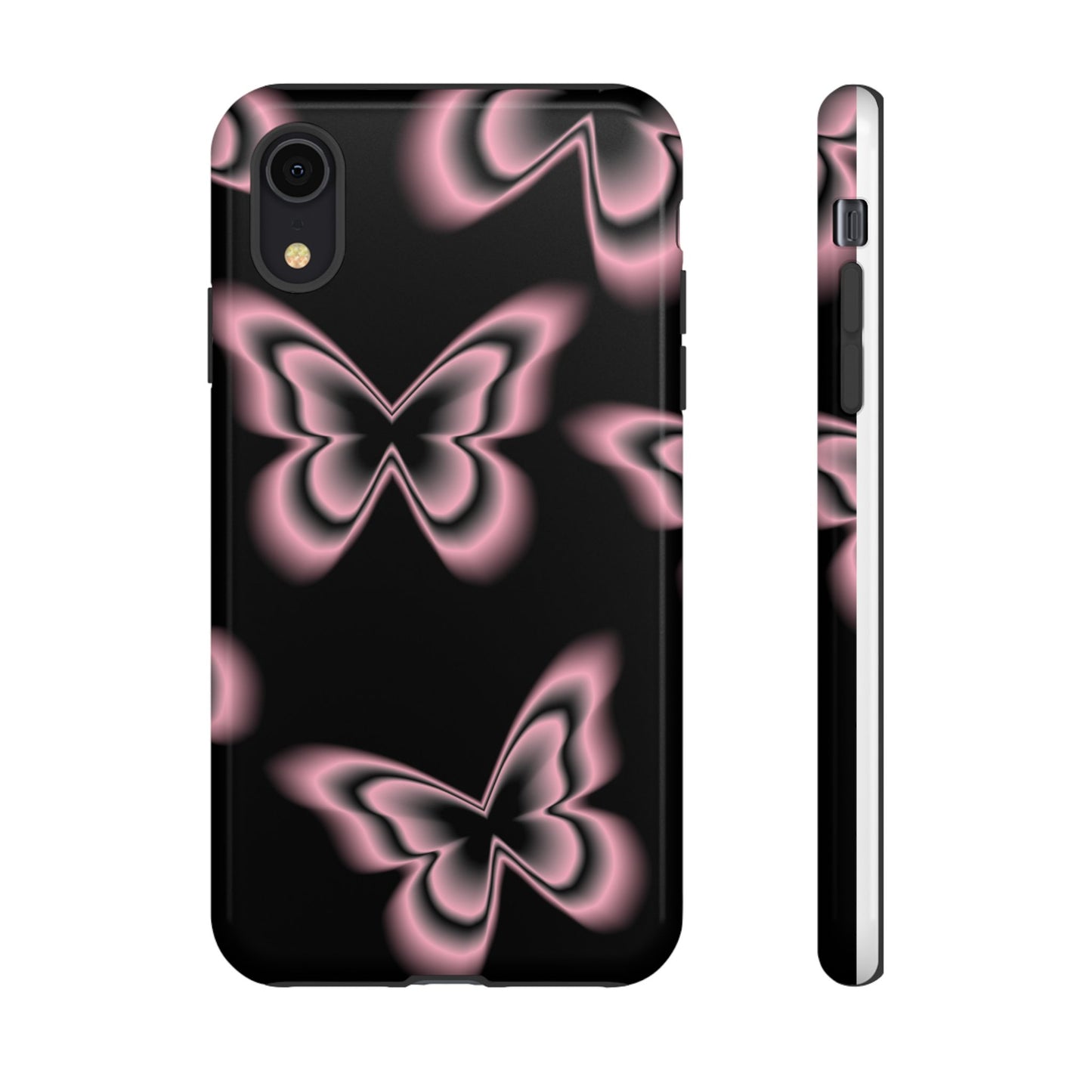 Pink Butterfly Tough Phone Case