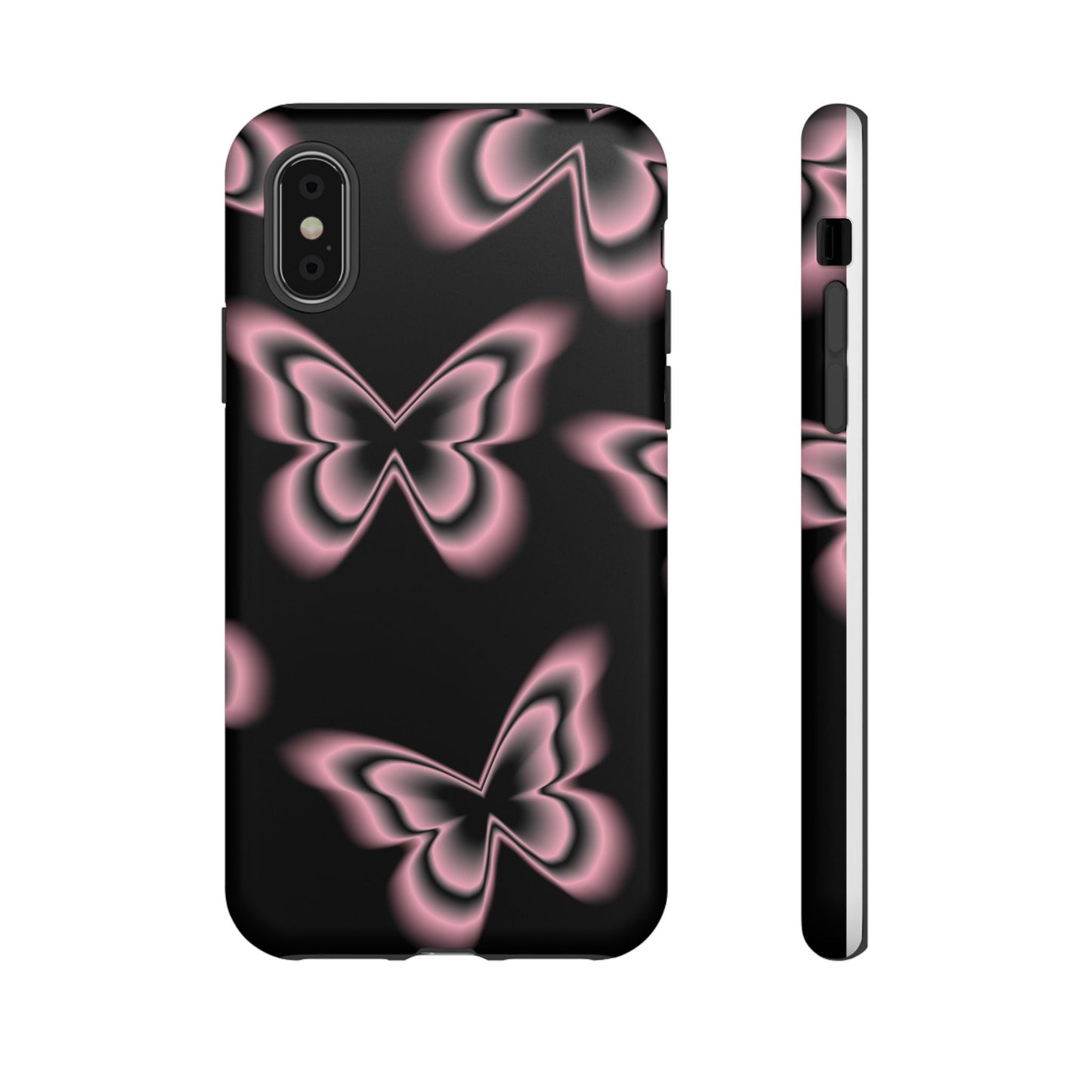 Pink Butterfly Tough Phone Case
