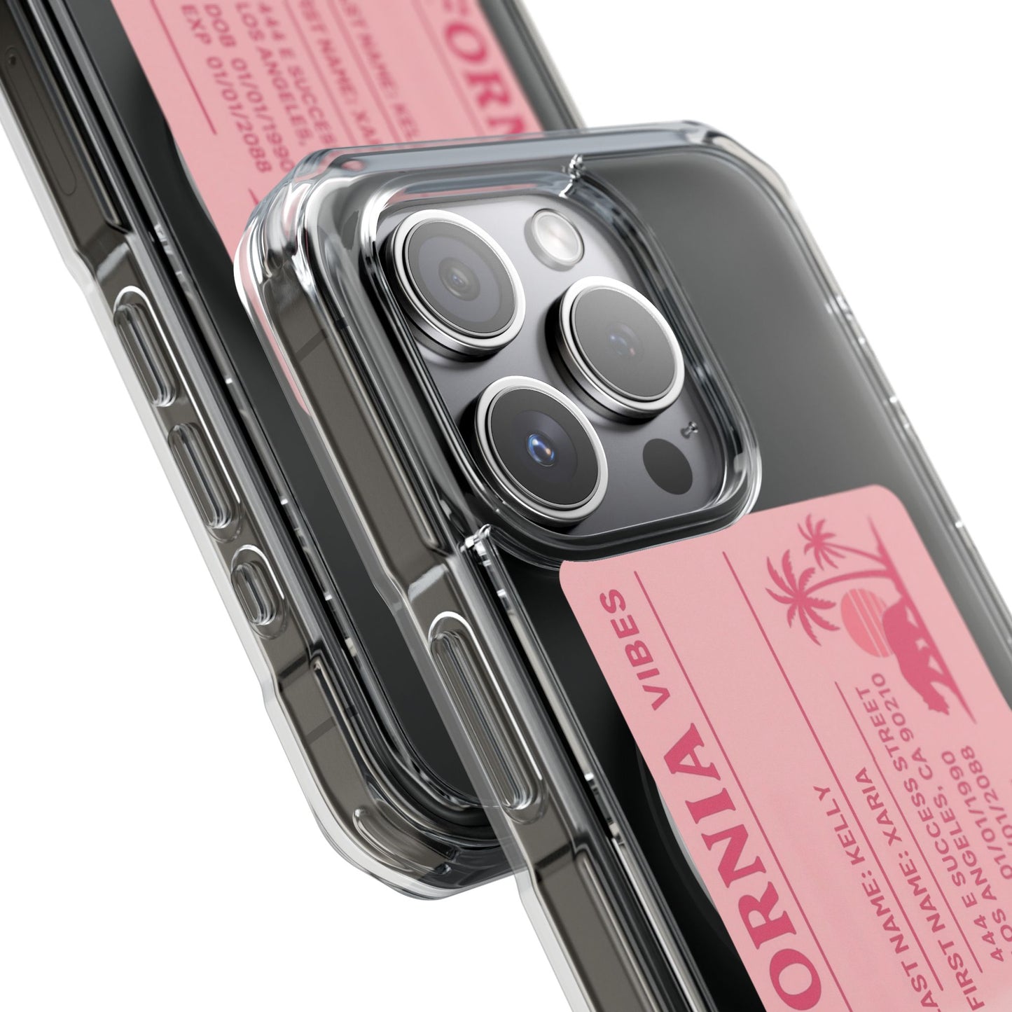California Vibes Clear Magnetic Impact Case