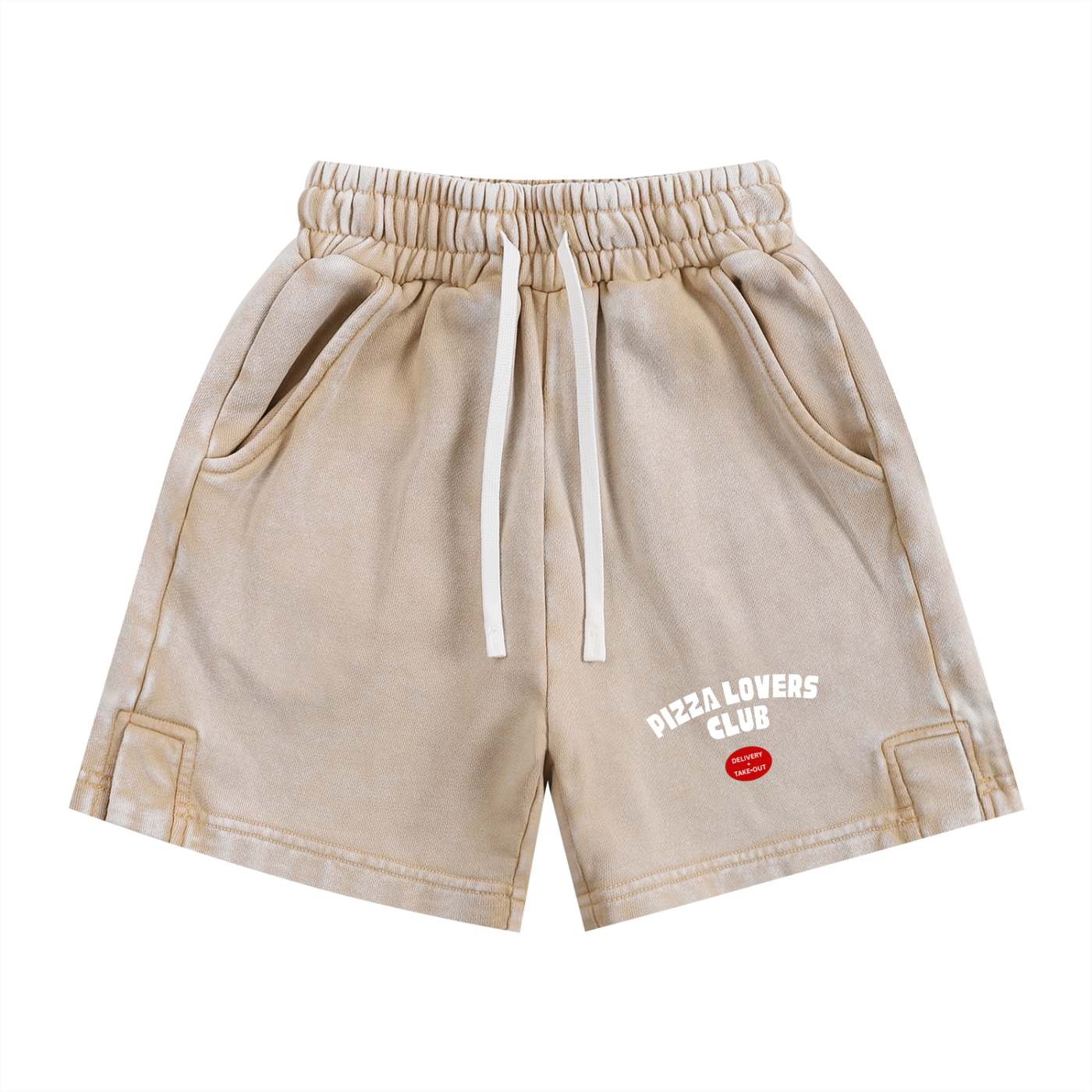 Pizza Lovers Snow Washed Kids' Shorts