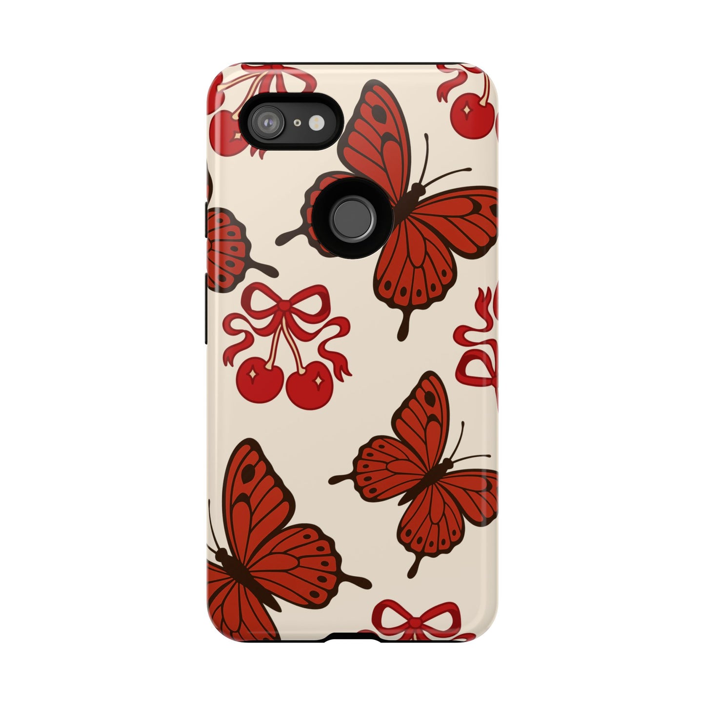 Butterfly Cherry Tough Phone Case