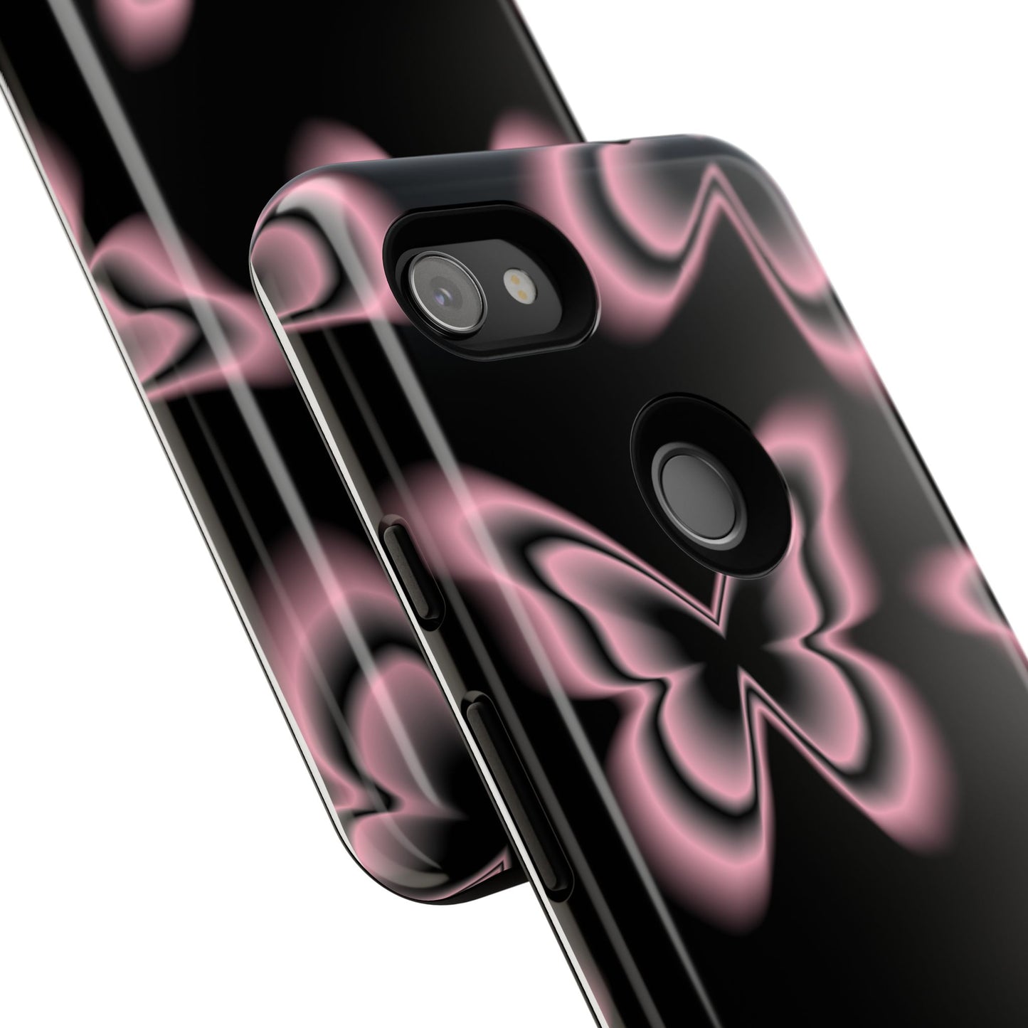 Pink Butterfly Tough Phone Case