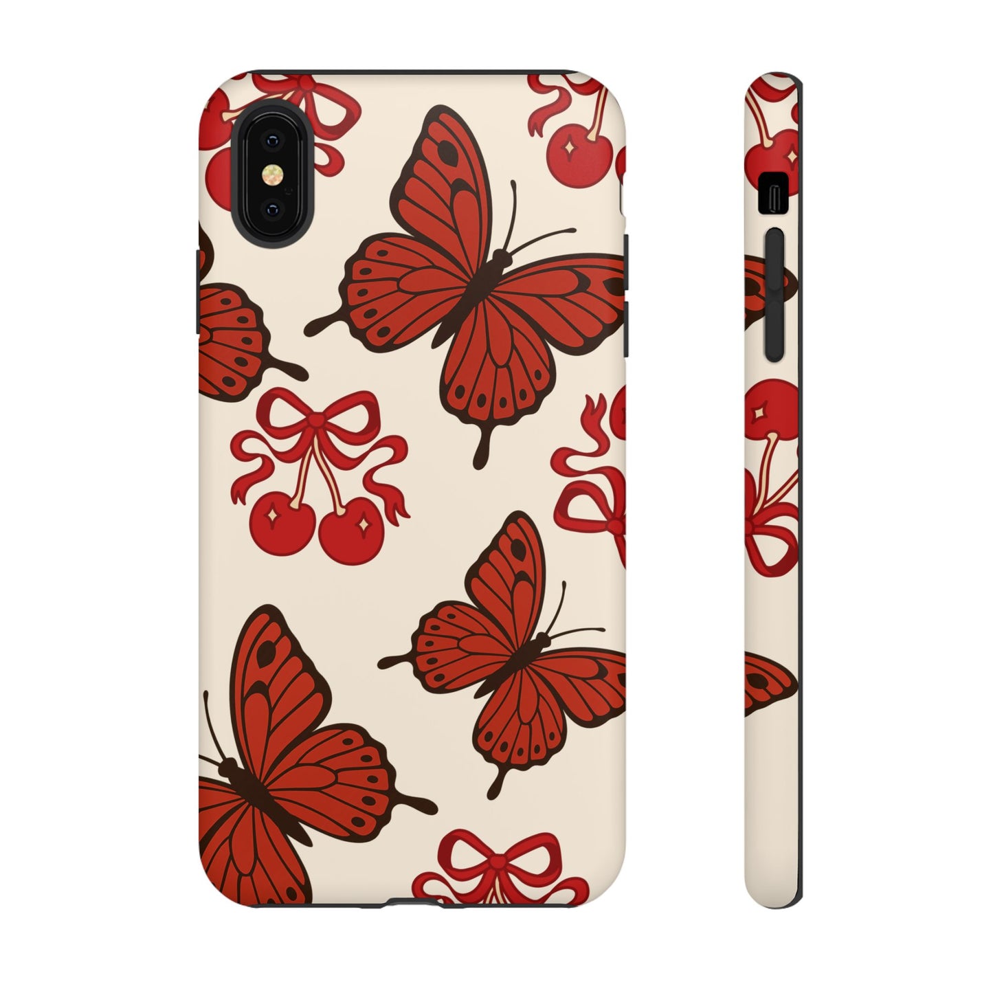 Butterfly Cherry Tough Phone Case