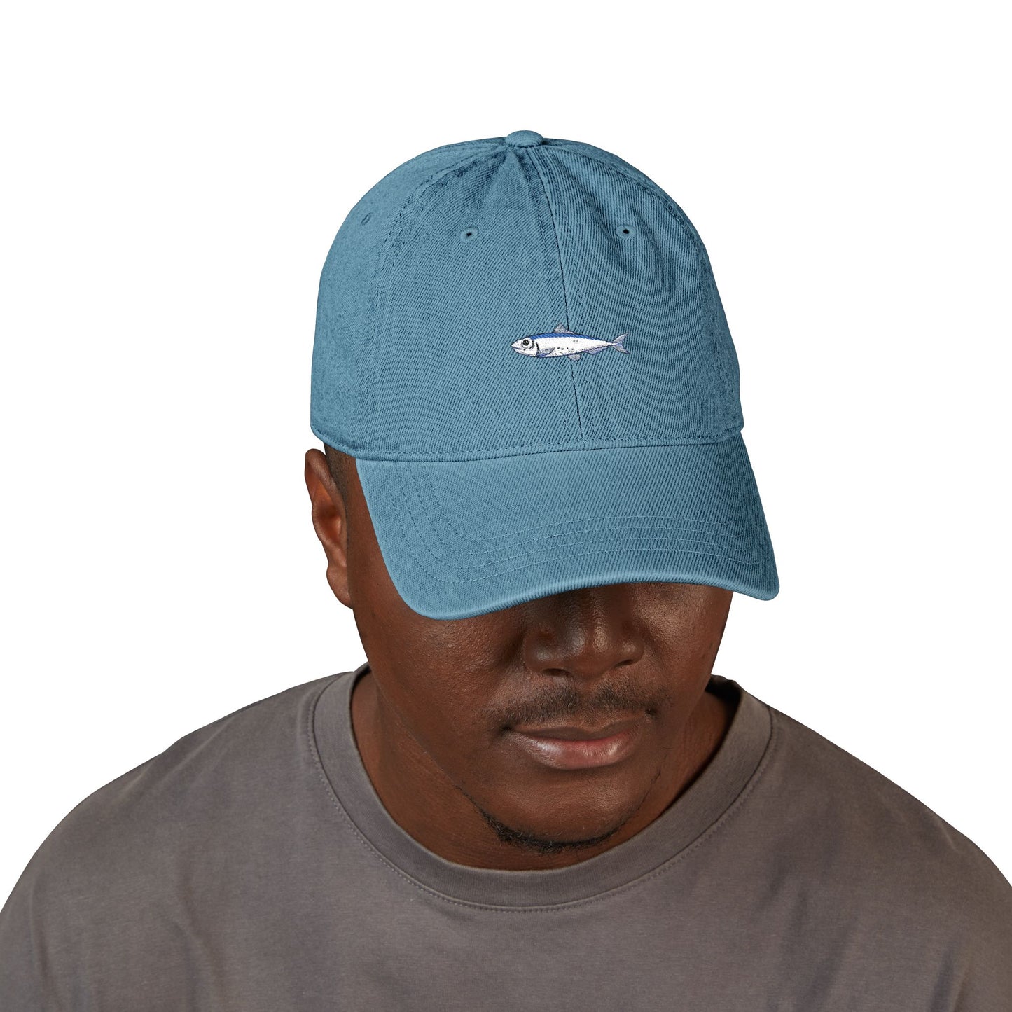 Denim Embroidered Sardine Hat