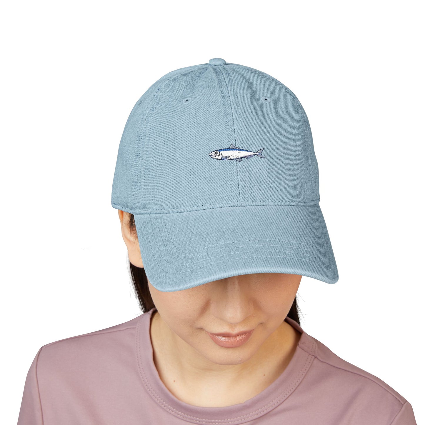 Denim Embroidered Sardine Hat