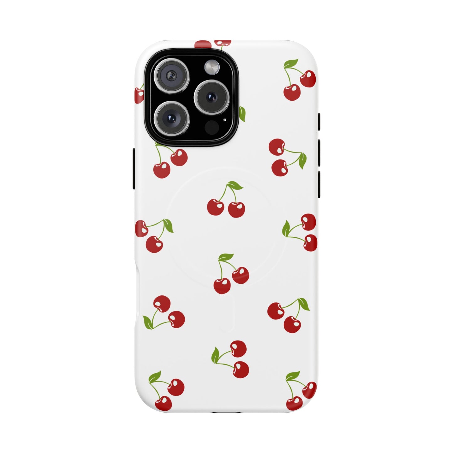White Cherry Tough Magnetic Case