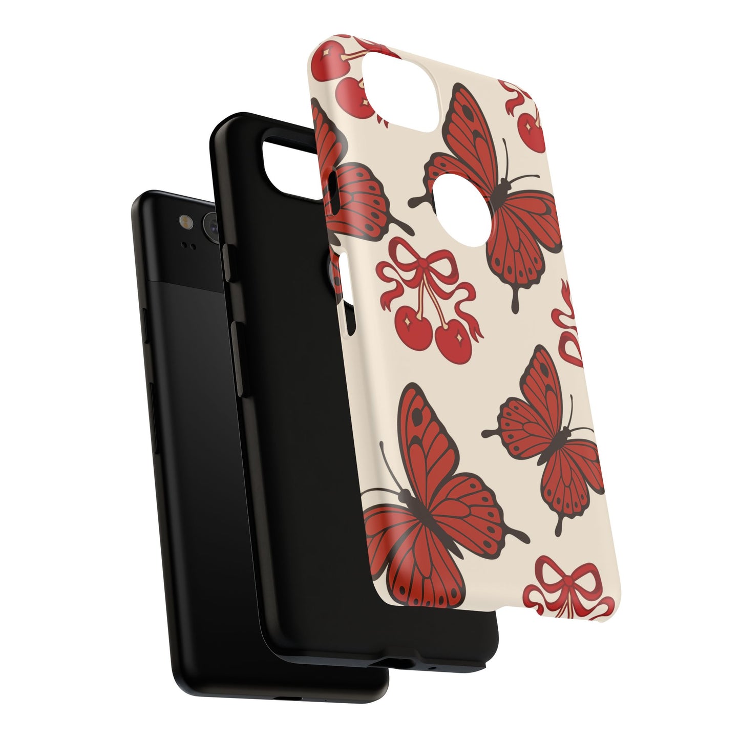 Butterfly Cherry Tough Phone Case