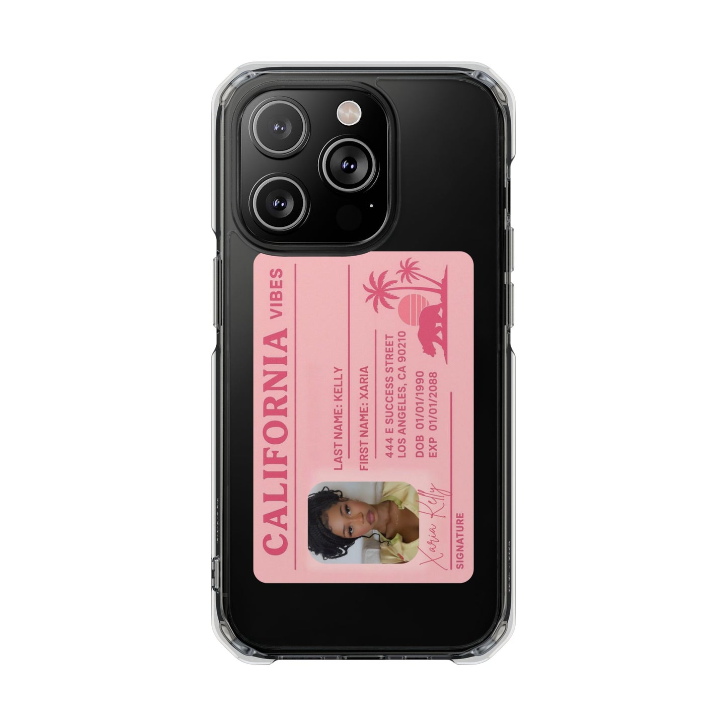 California Vibes Clear Magnetic Impact Case