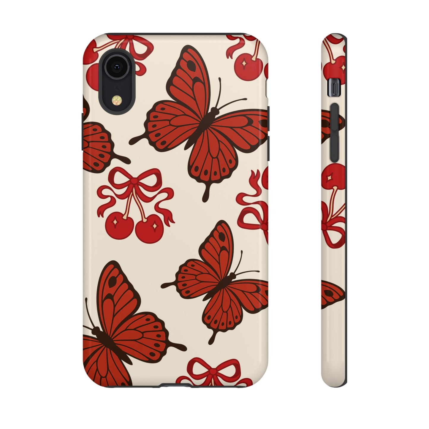 Butterfly Cherry Tough Phone Case