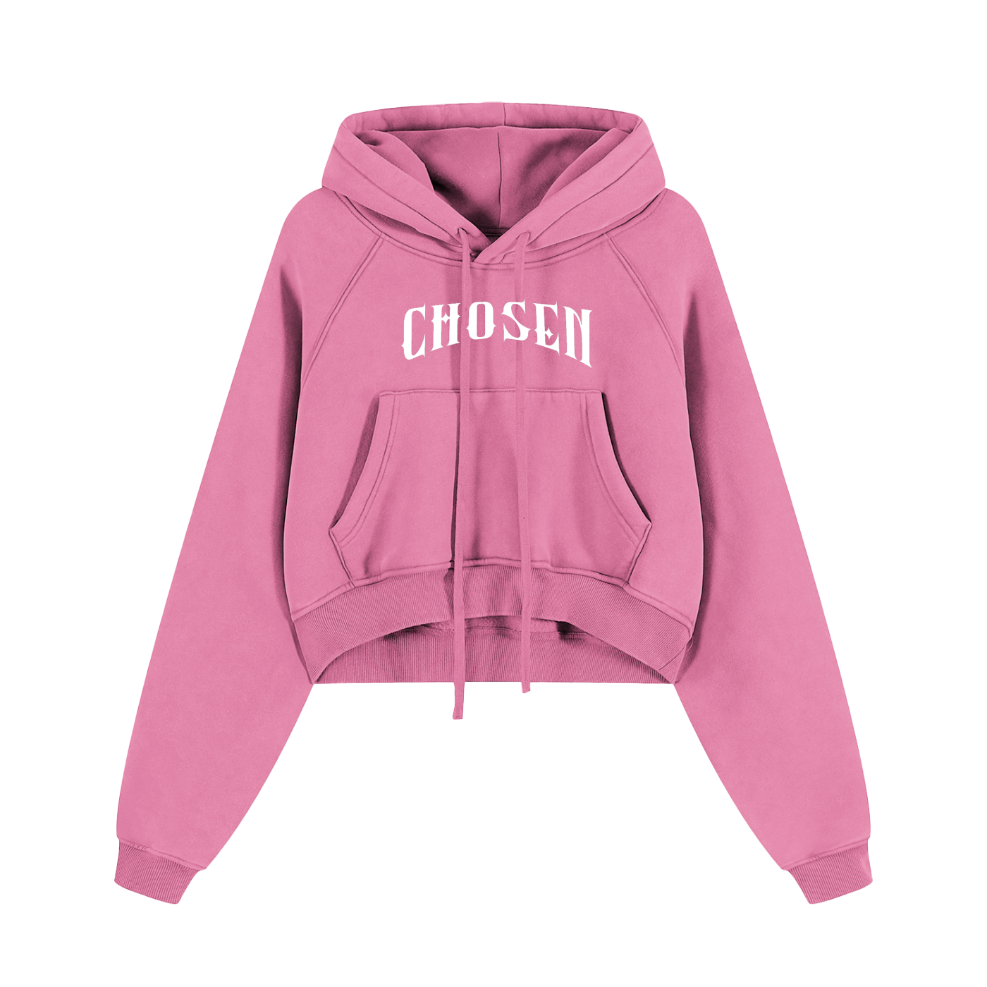 Chosen Snow Washed Cropped Hoodie