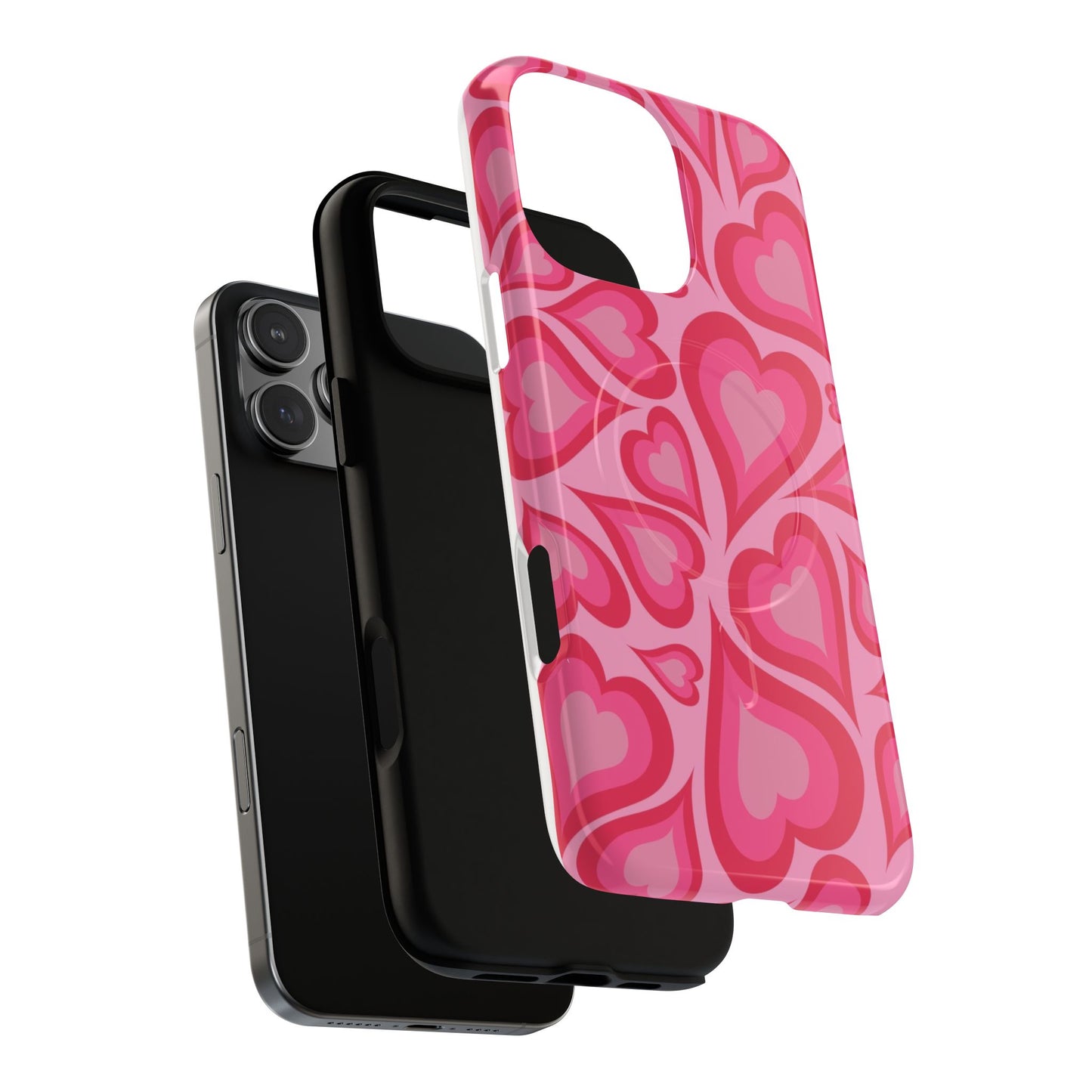 Heart Print Tough Magnetic Case