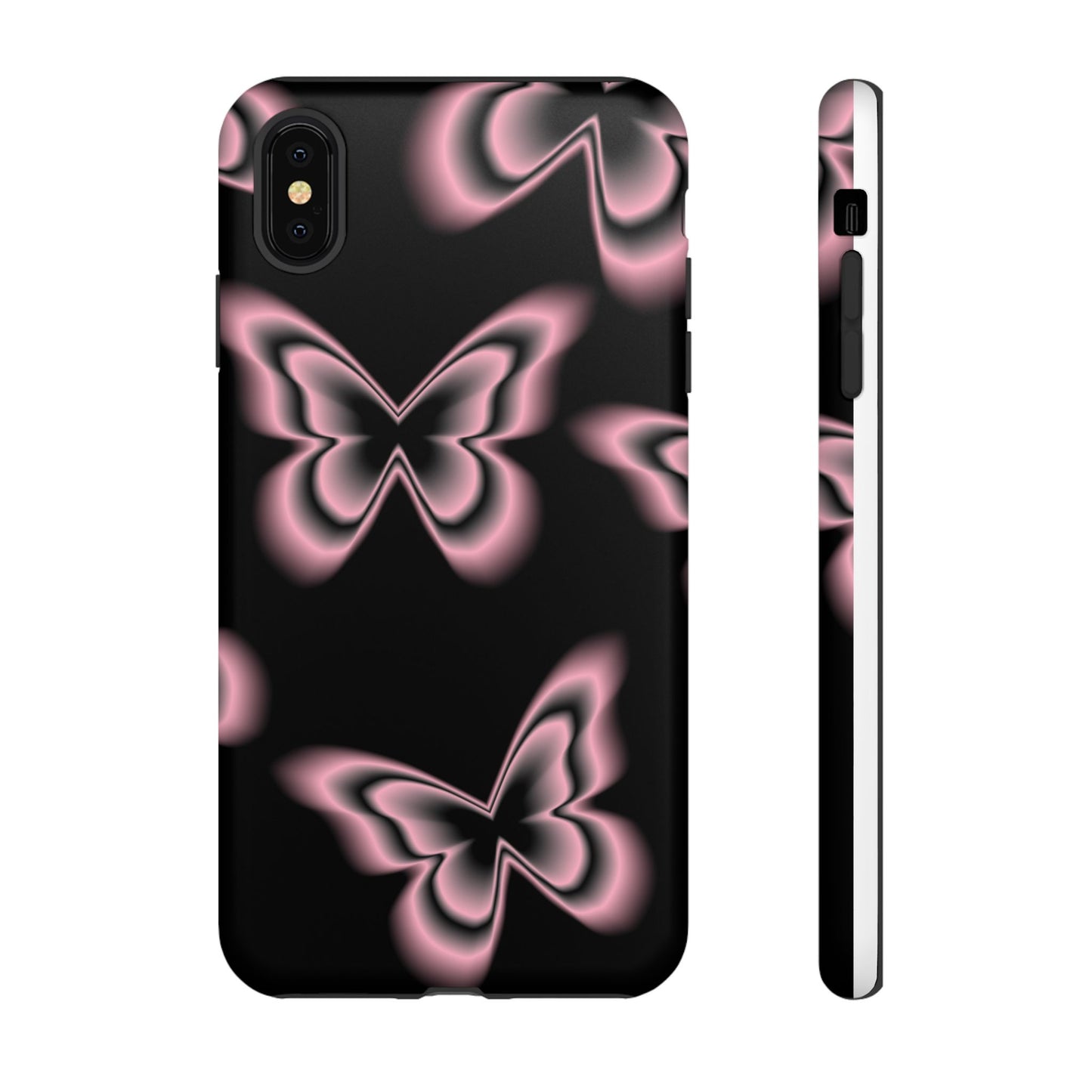 Pink Butterfly Tough Phone Case