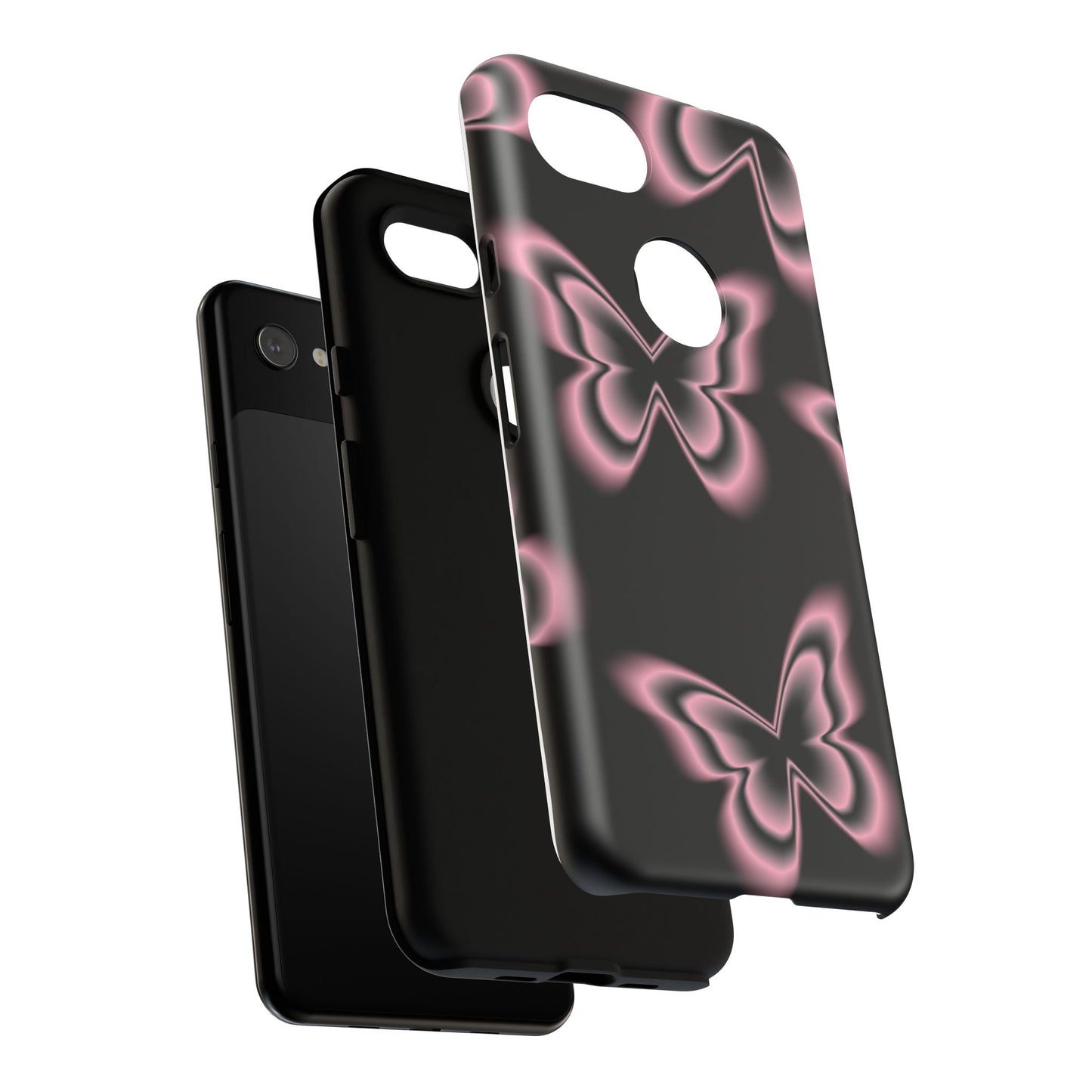 Pink Butterfly Tough Phone Case