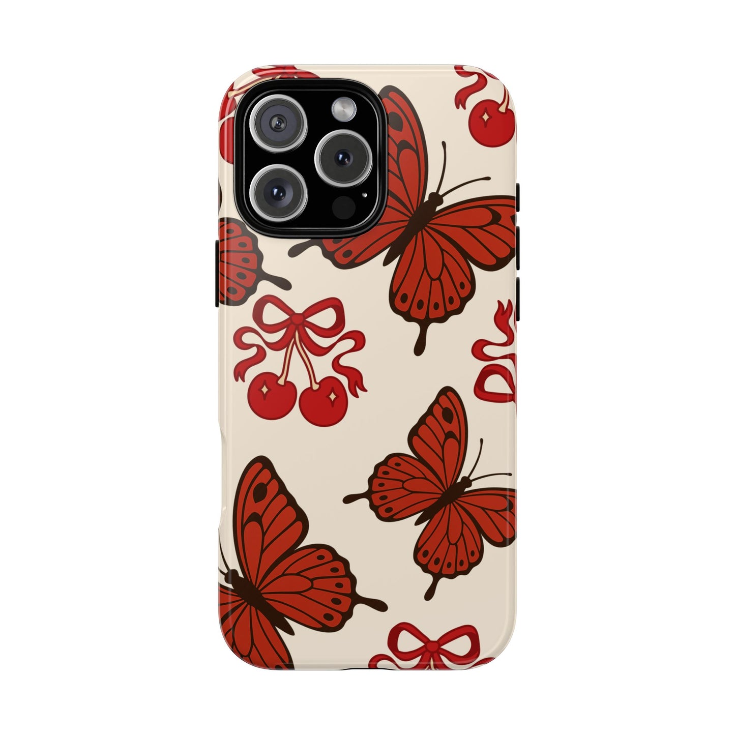 Butterfly Cherry Tough Phone Case