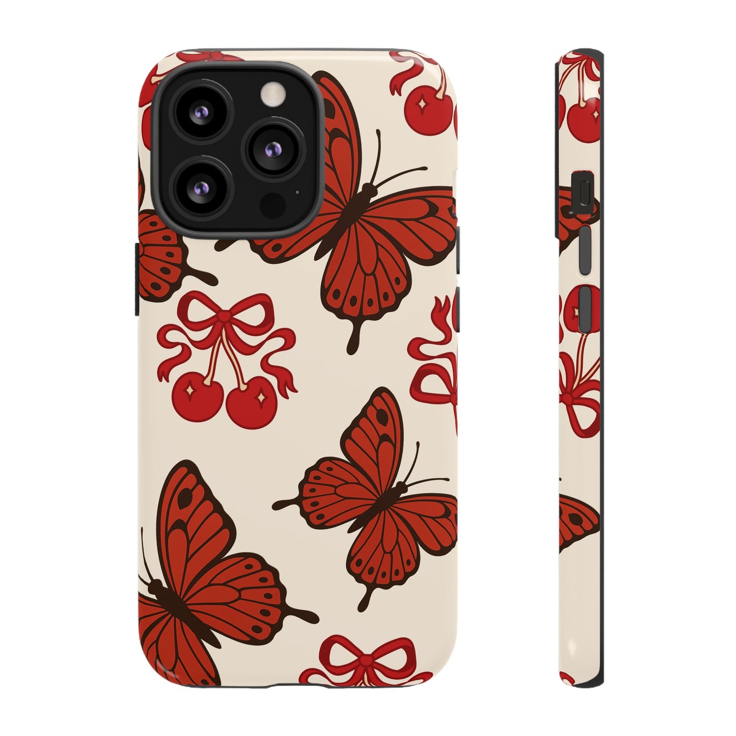 Butterfly Cherry Tough Phone Case