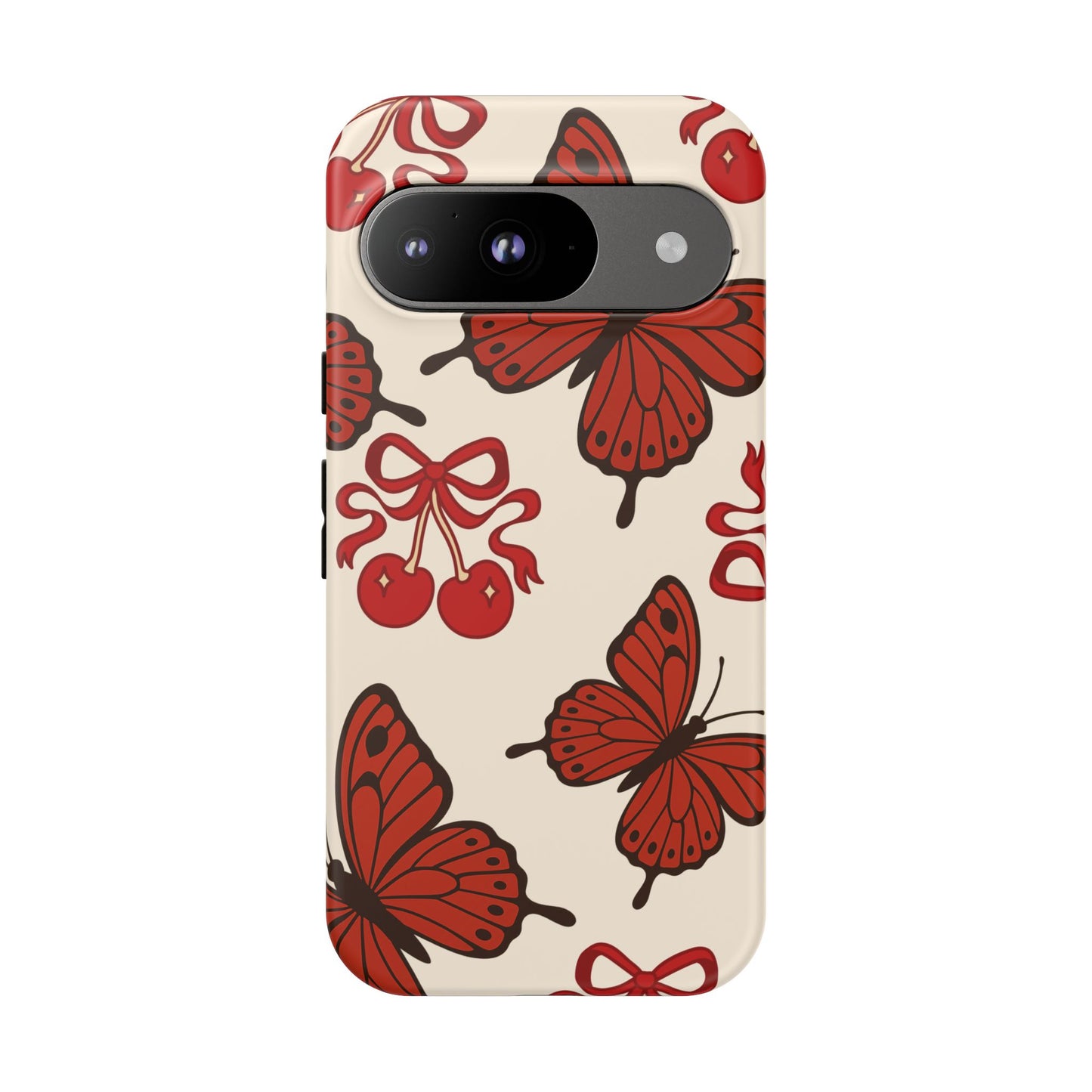 Butterfly Cherry Tough Phone Case