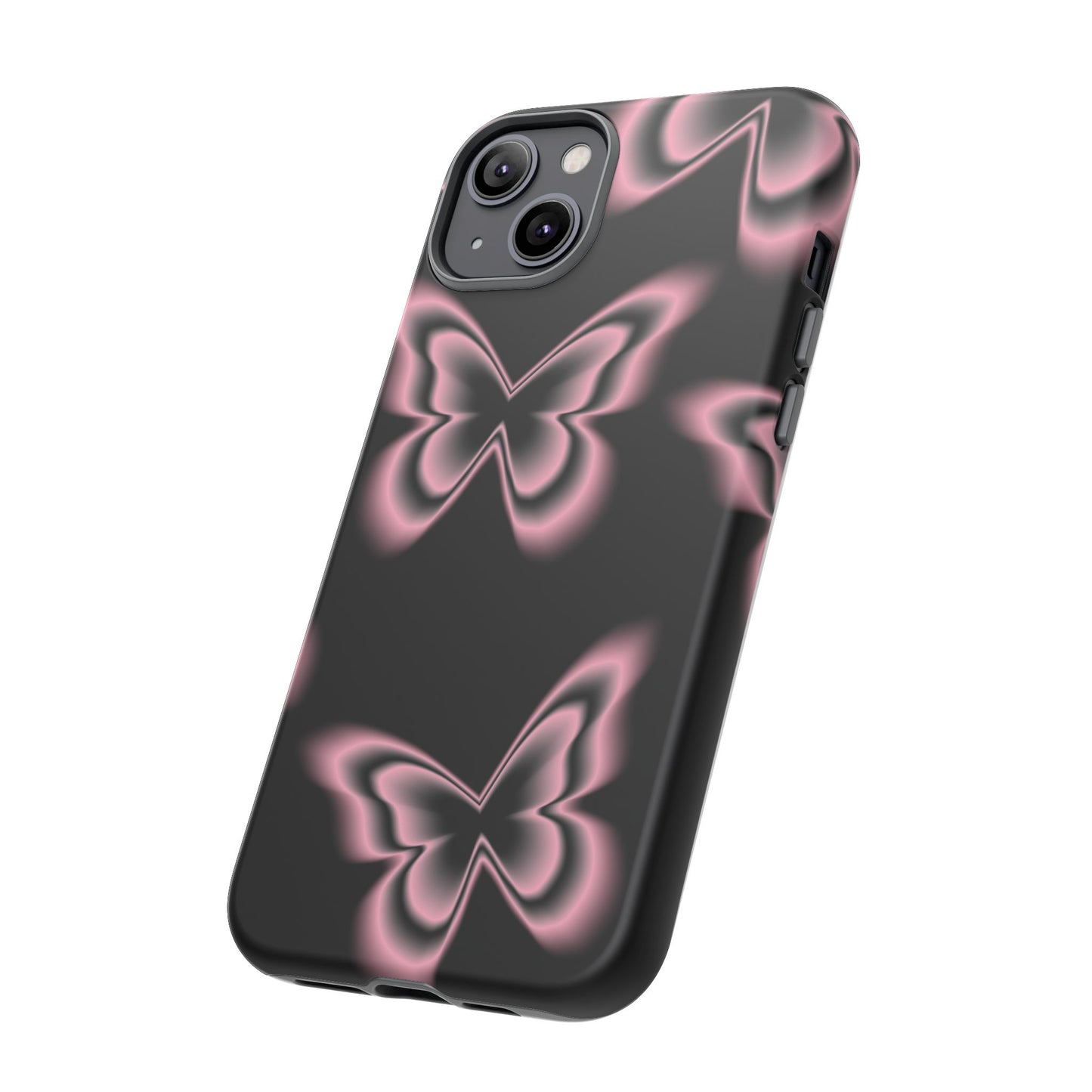 Pink Butterfly Tough Phone Case