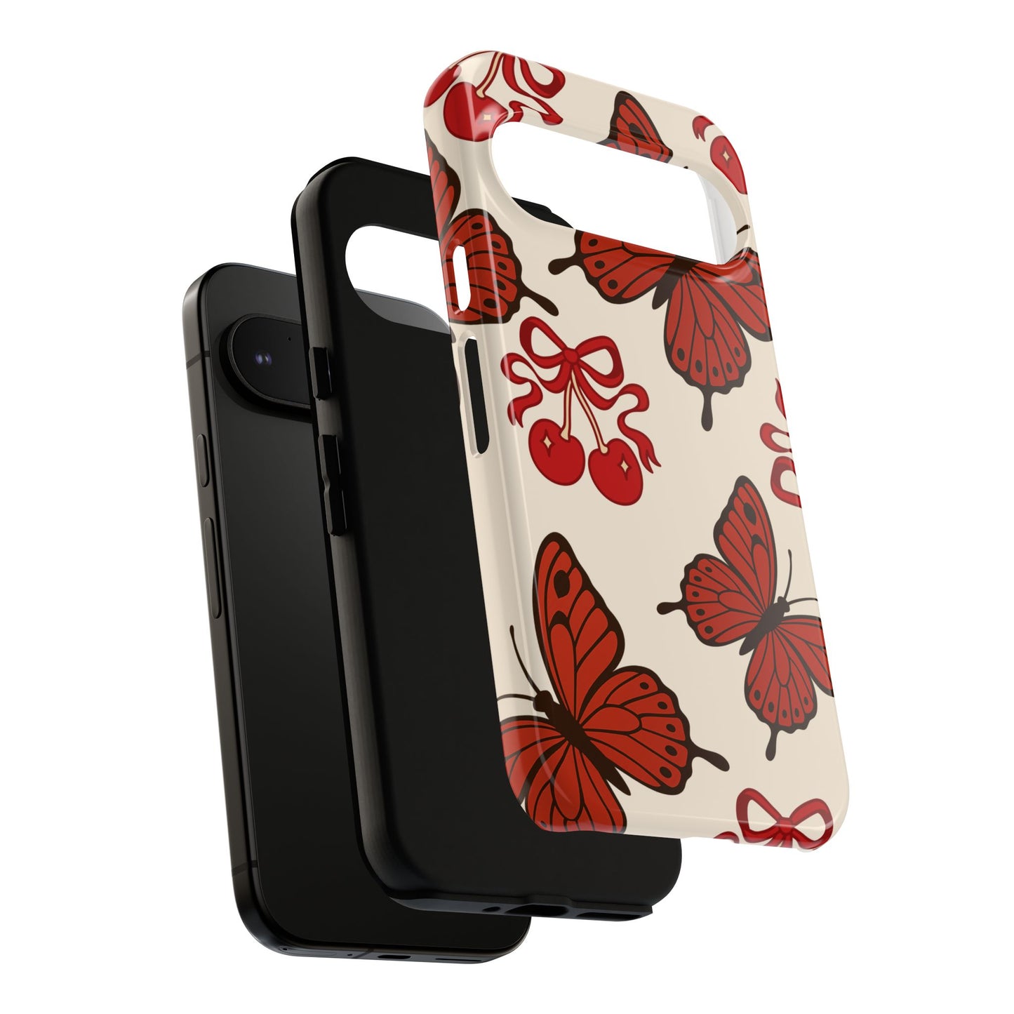 Butterfly Cherry Tough Phone Case