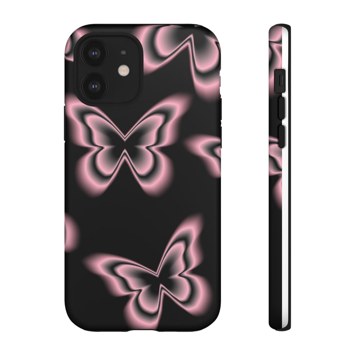 Pink Butterfly Tough Phone Case