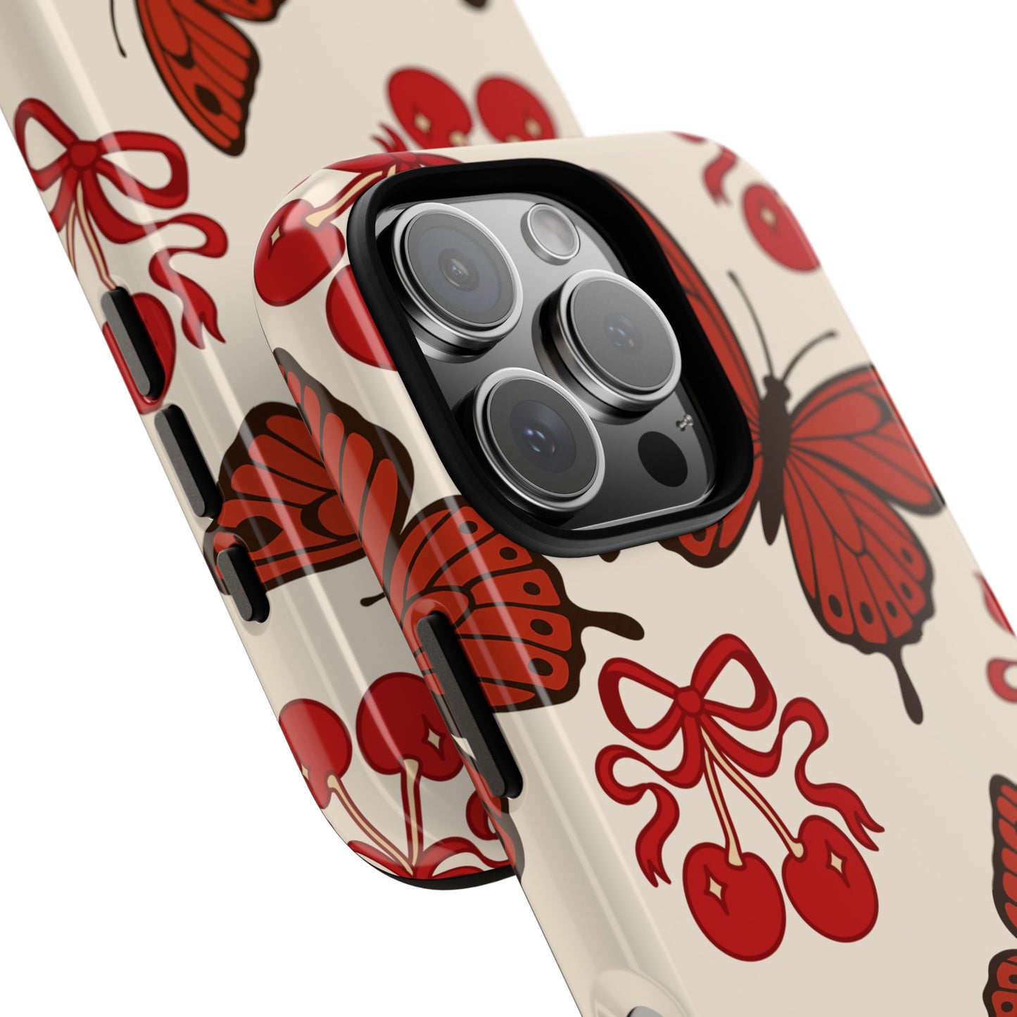 Butterfly Cherry Tough Phone Case