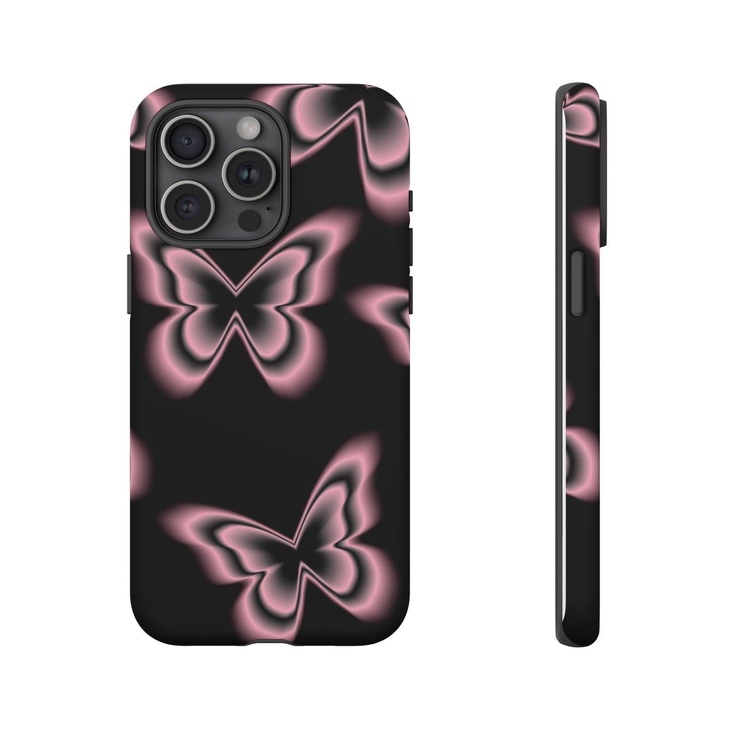 Pink Butterfly Tough Phone Case