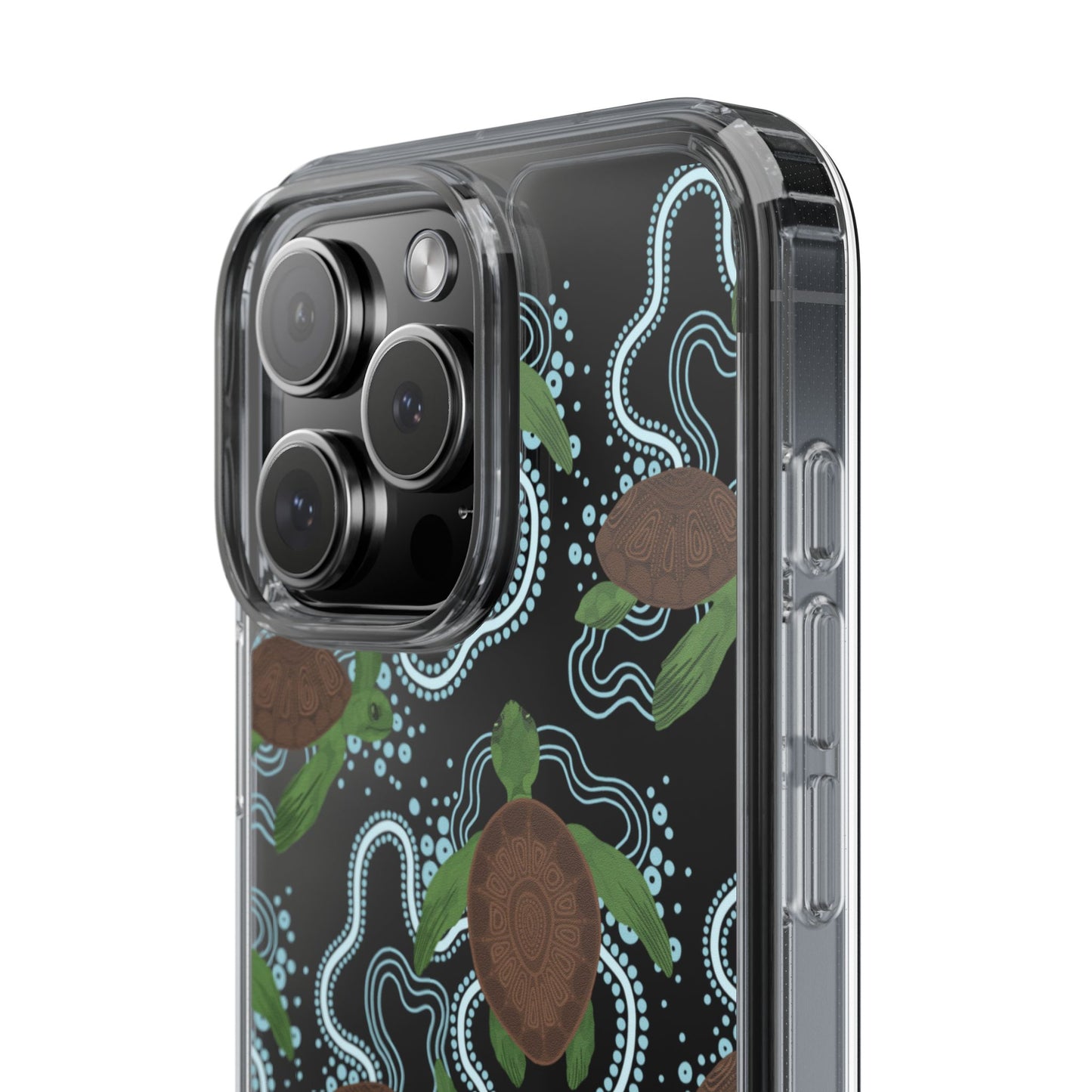 Turtle Design Clear Phone Case