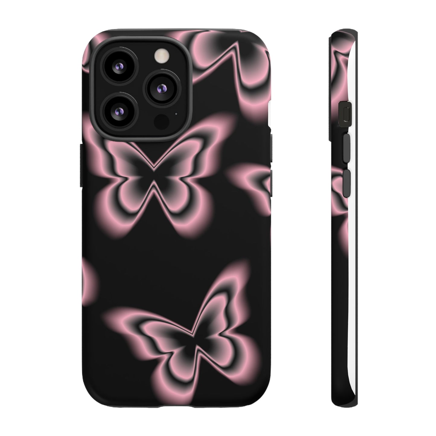 Pink Butterfly Tough Phone Case