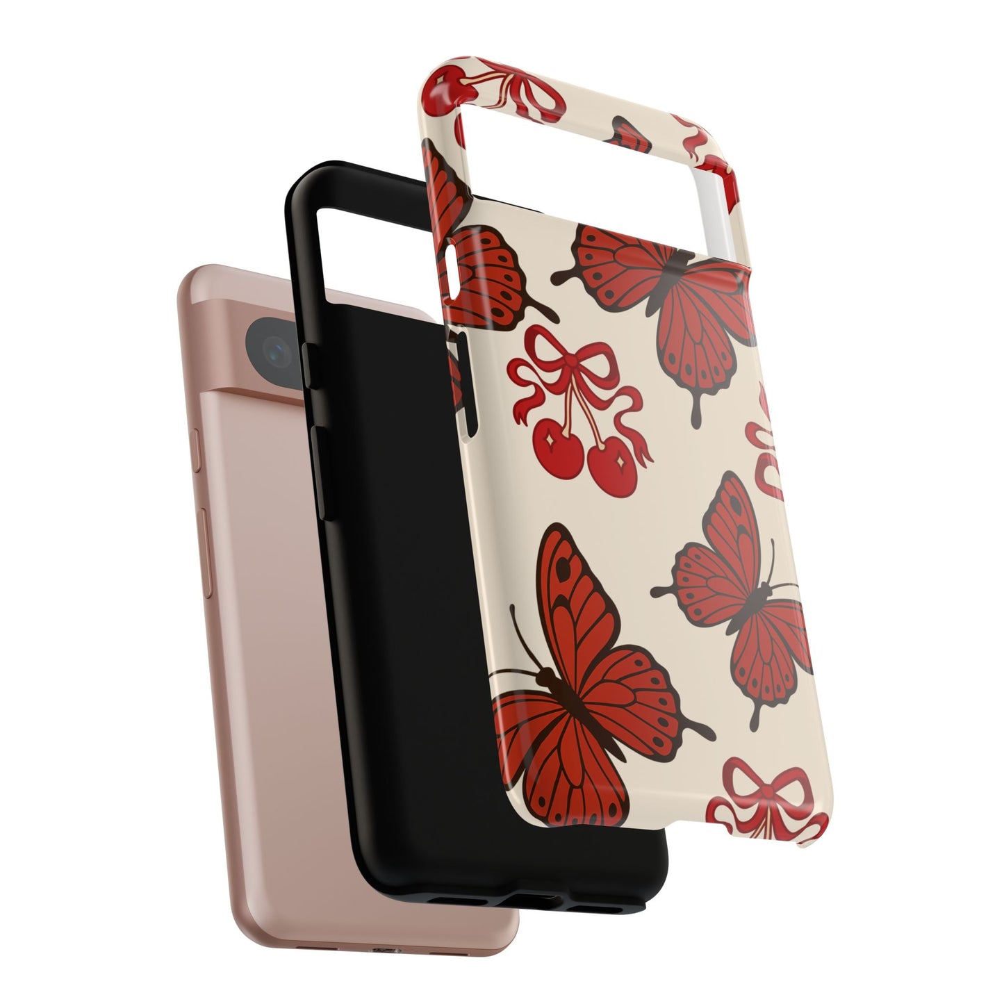 Butterfly Cherry Tough Phone Case