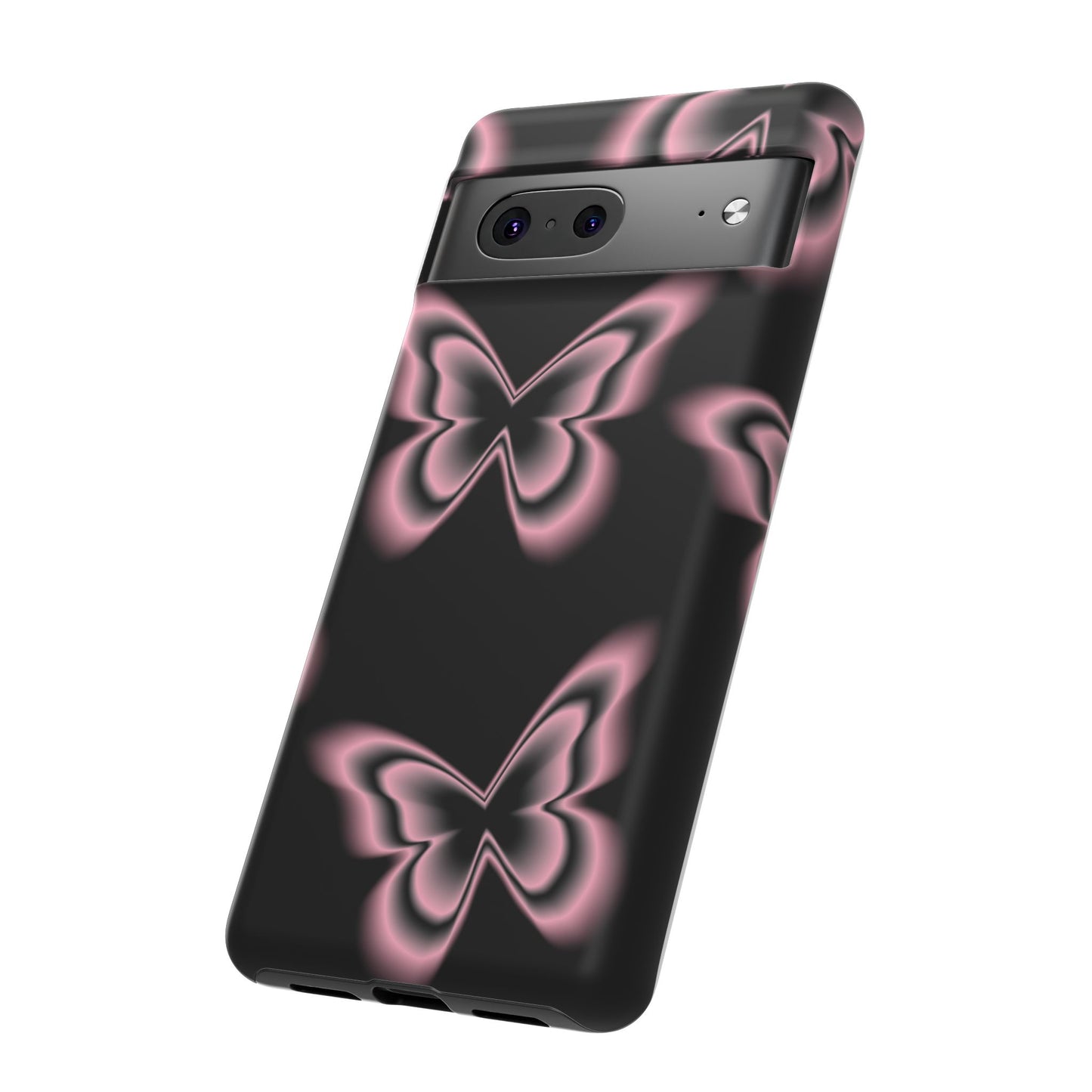 Pink Butterfly Tough Phone Case