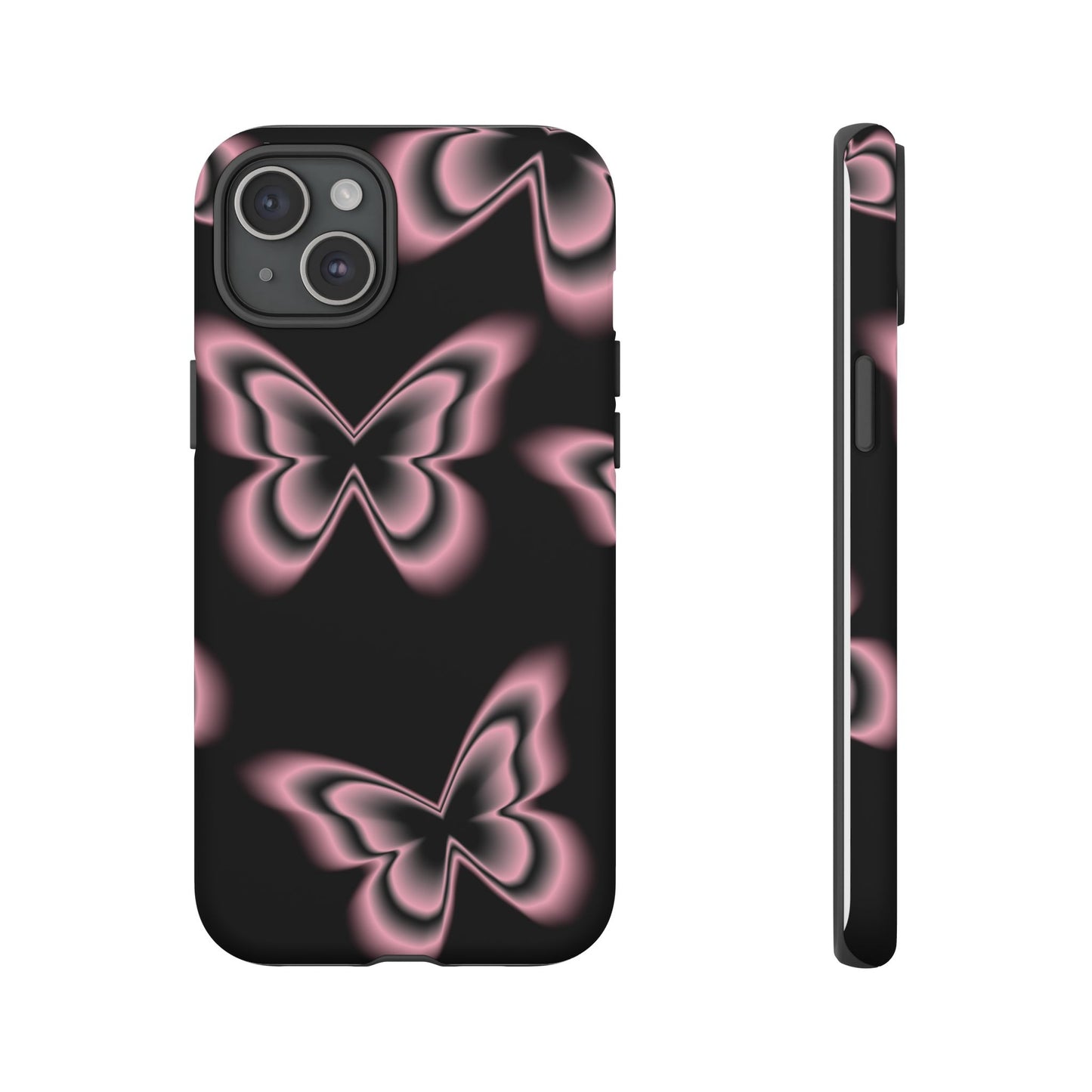 Pink Butterfly Tough Phone Case