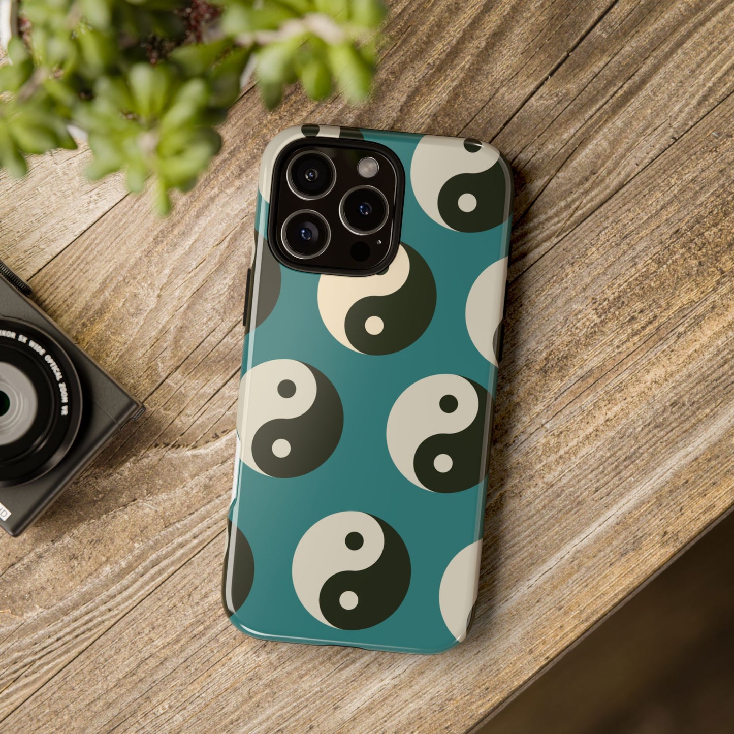 Blue Yin Yang Tough Phone Case