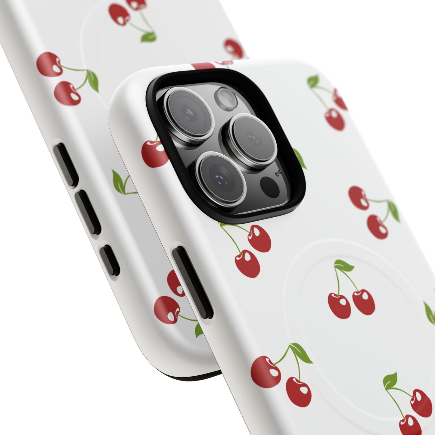 White Cherry Tough Magnetic Case