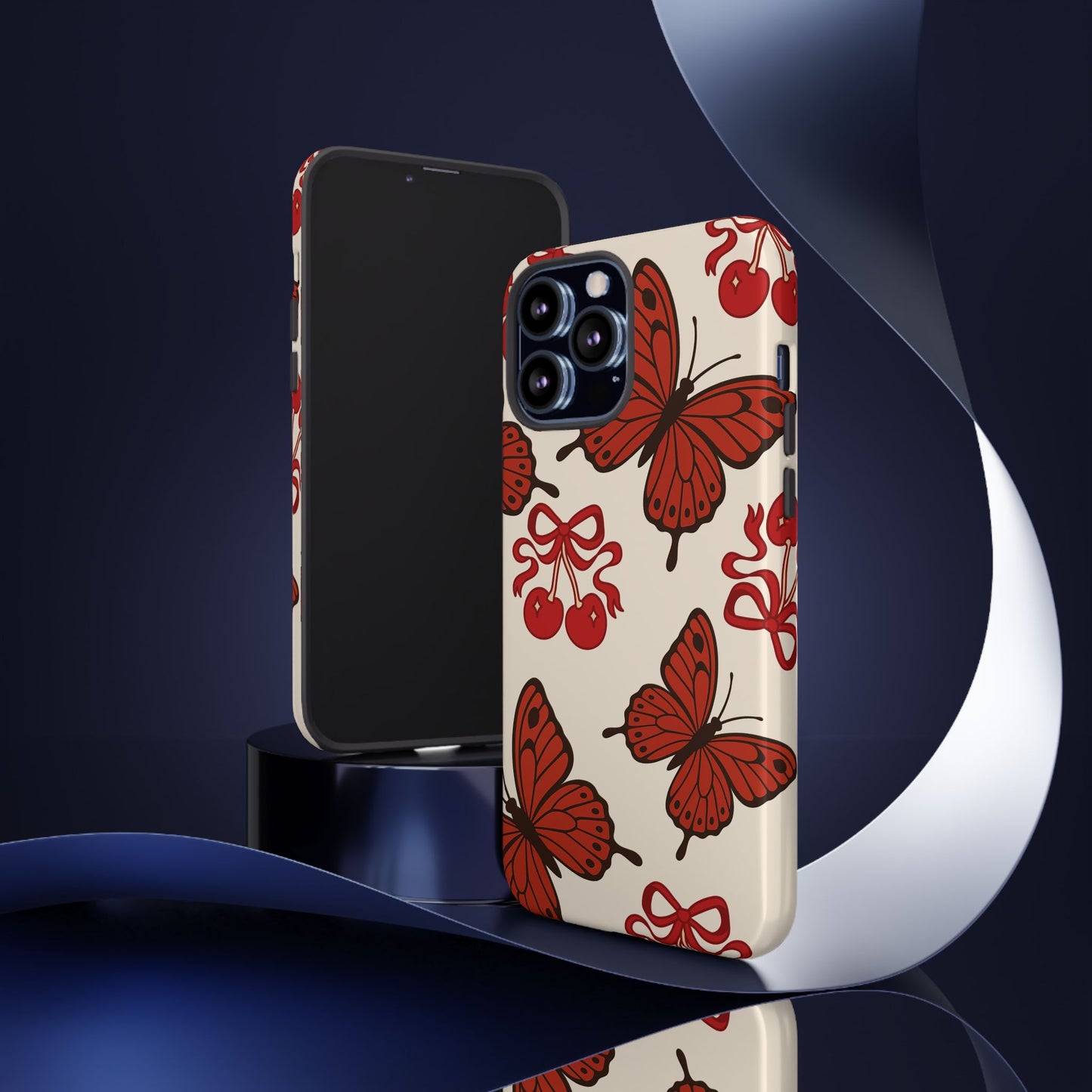 Butterfly Cherry Tough Phone Case