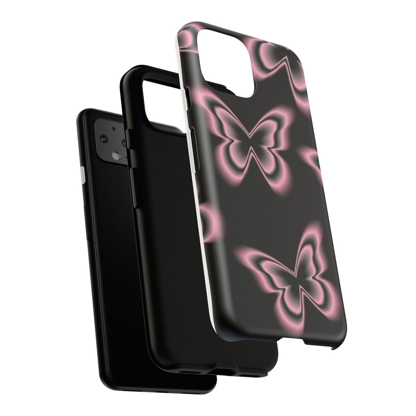 Pink Butterfly Tough Phone Case
