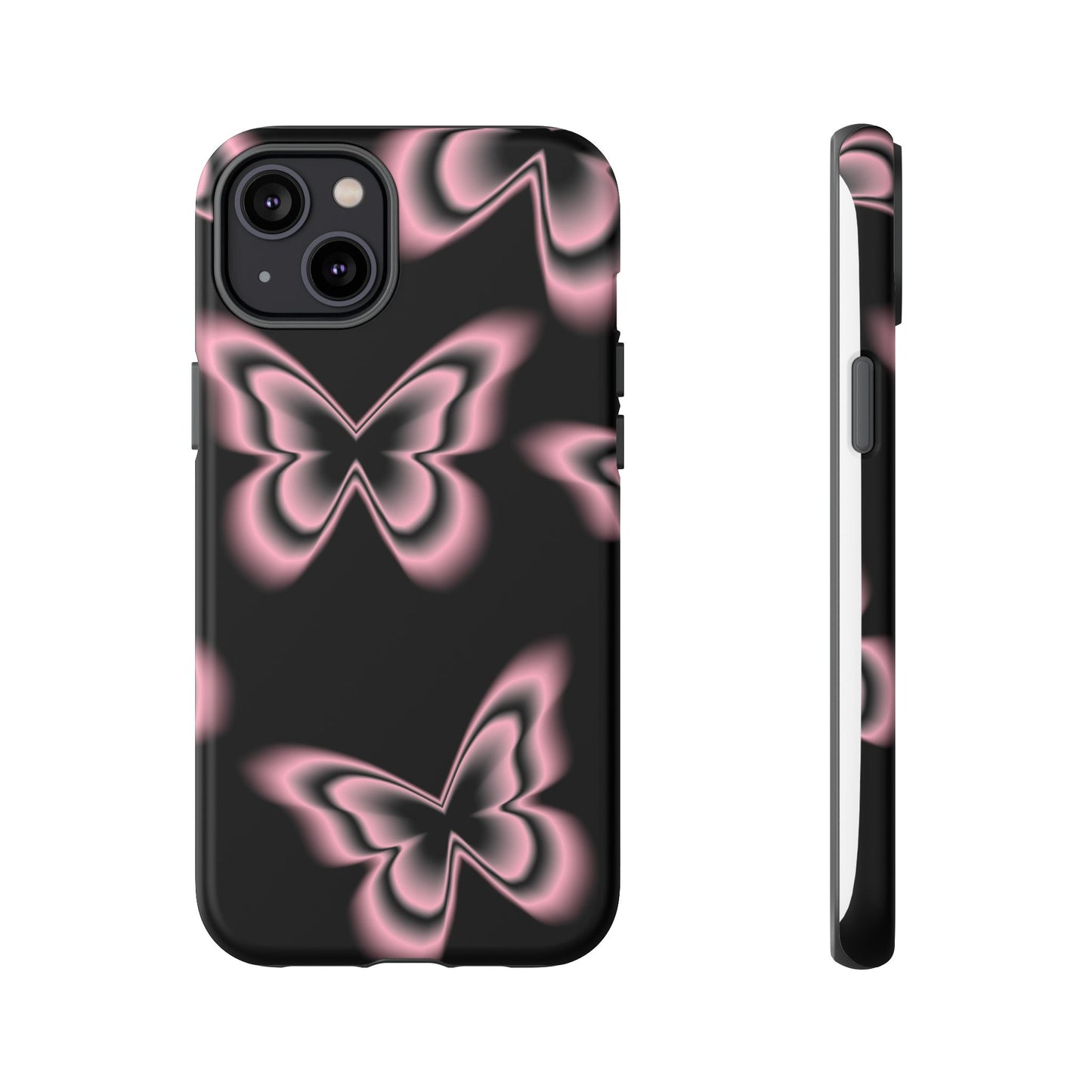 Pink Butterfly Tough Phone Case