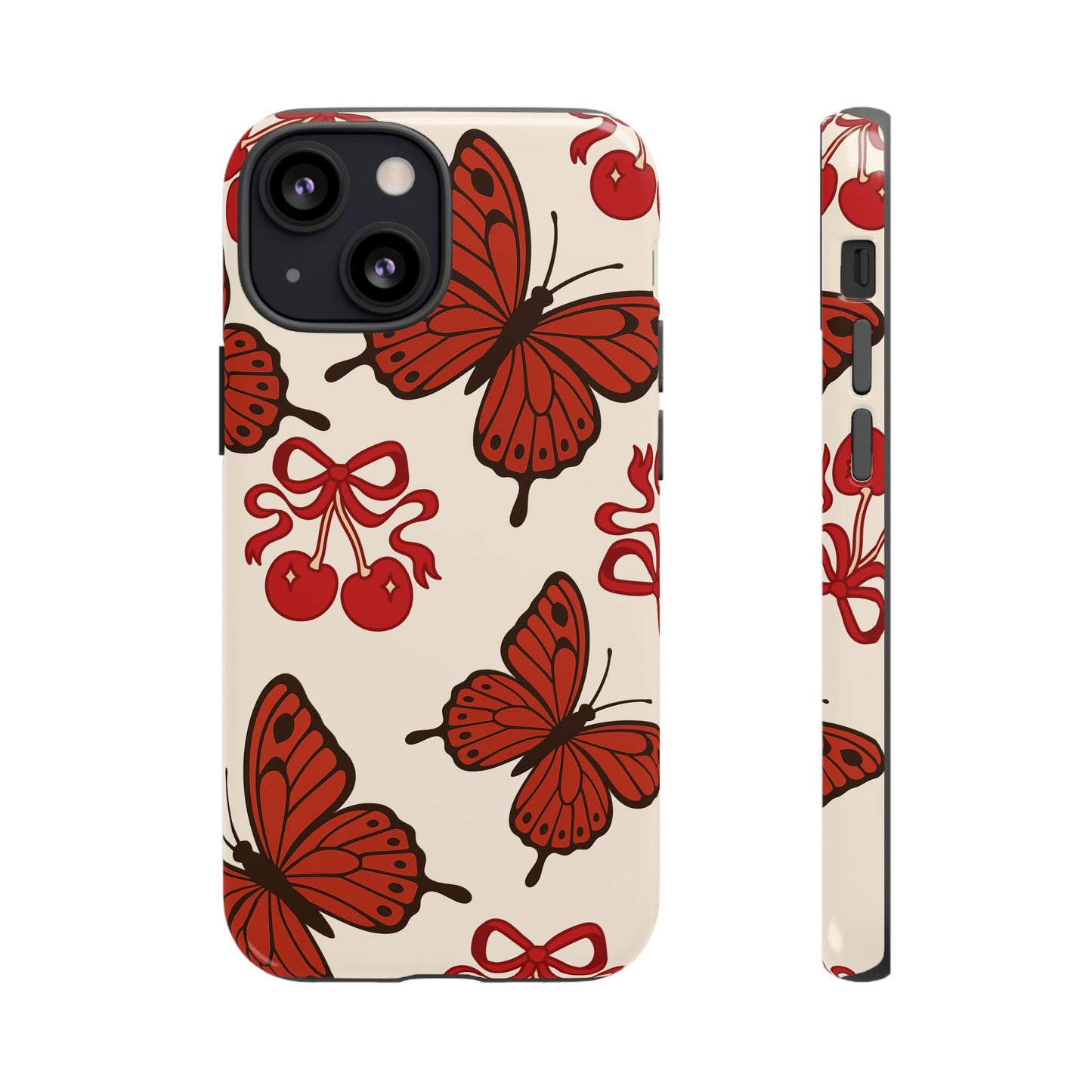 Butterfly Cherry Tough Phone Case
