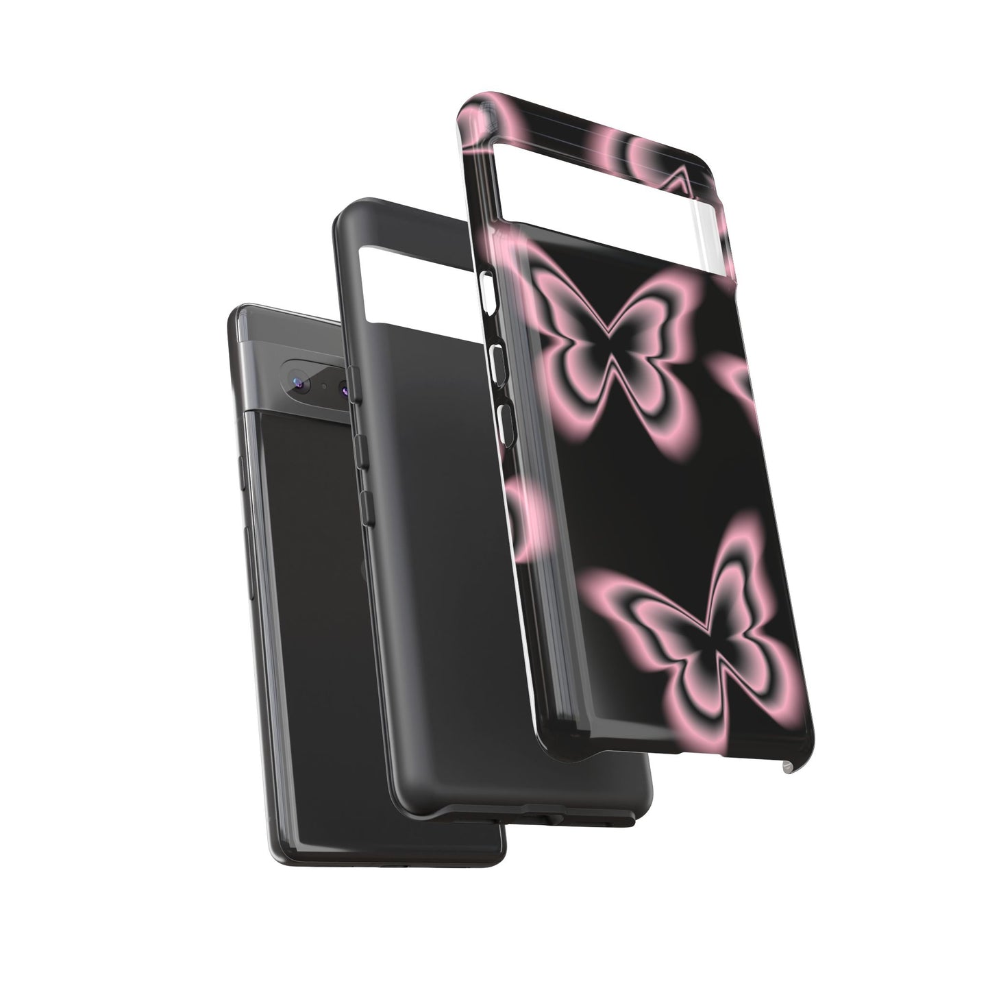Pink Butterfly Tough Phone Case